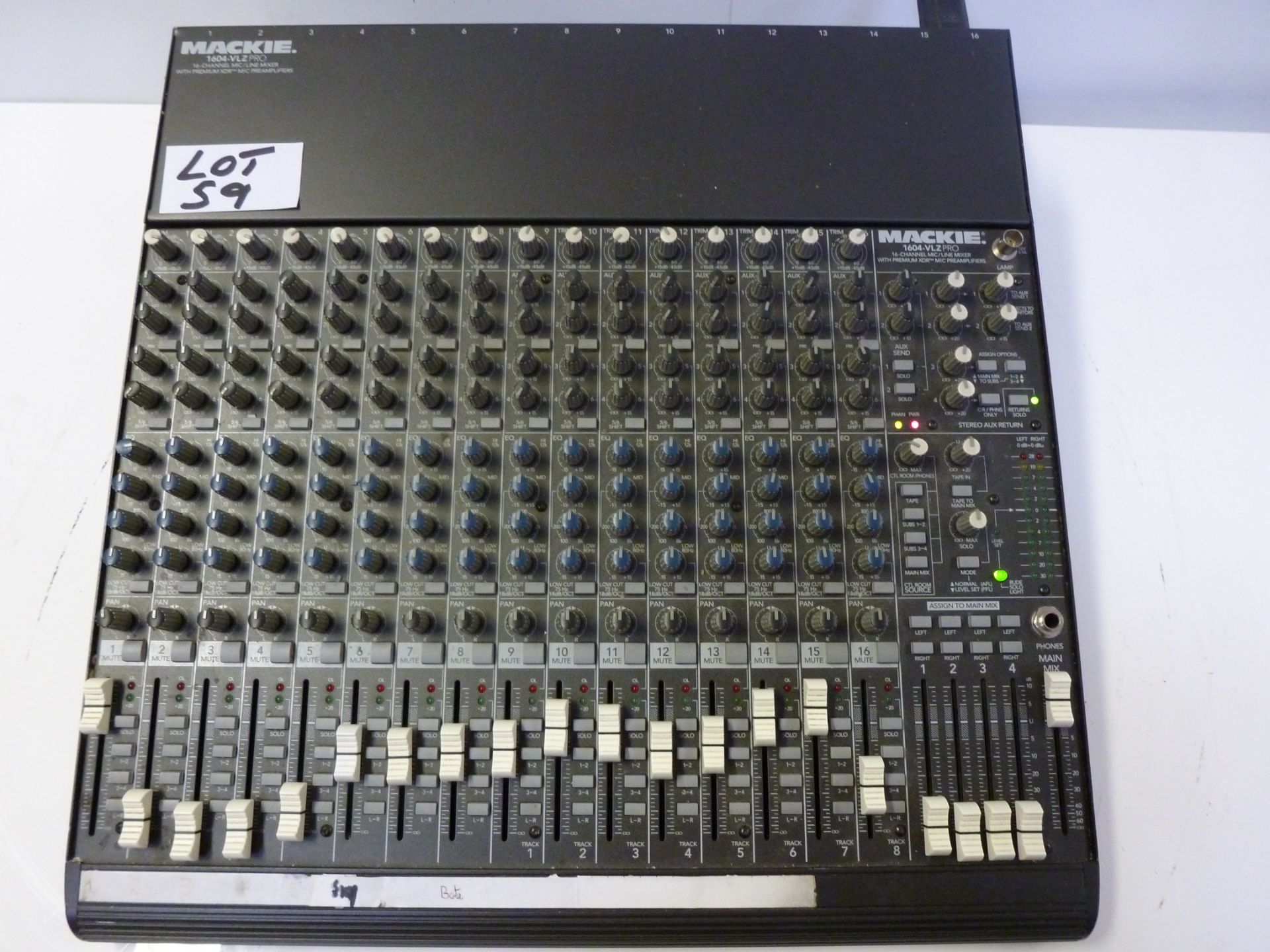 Mackie 1604-VLZ Pro, 16 Channel Mic/Line Compact Mixer with Premium XDR Mic Pre Amplifiers.