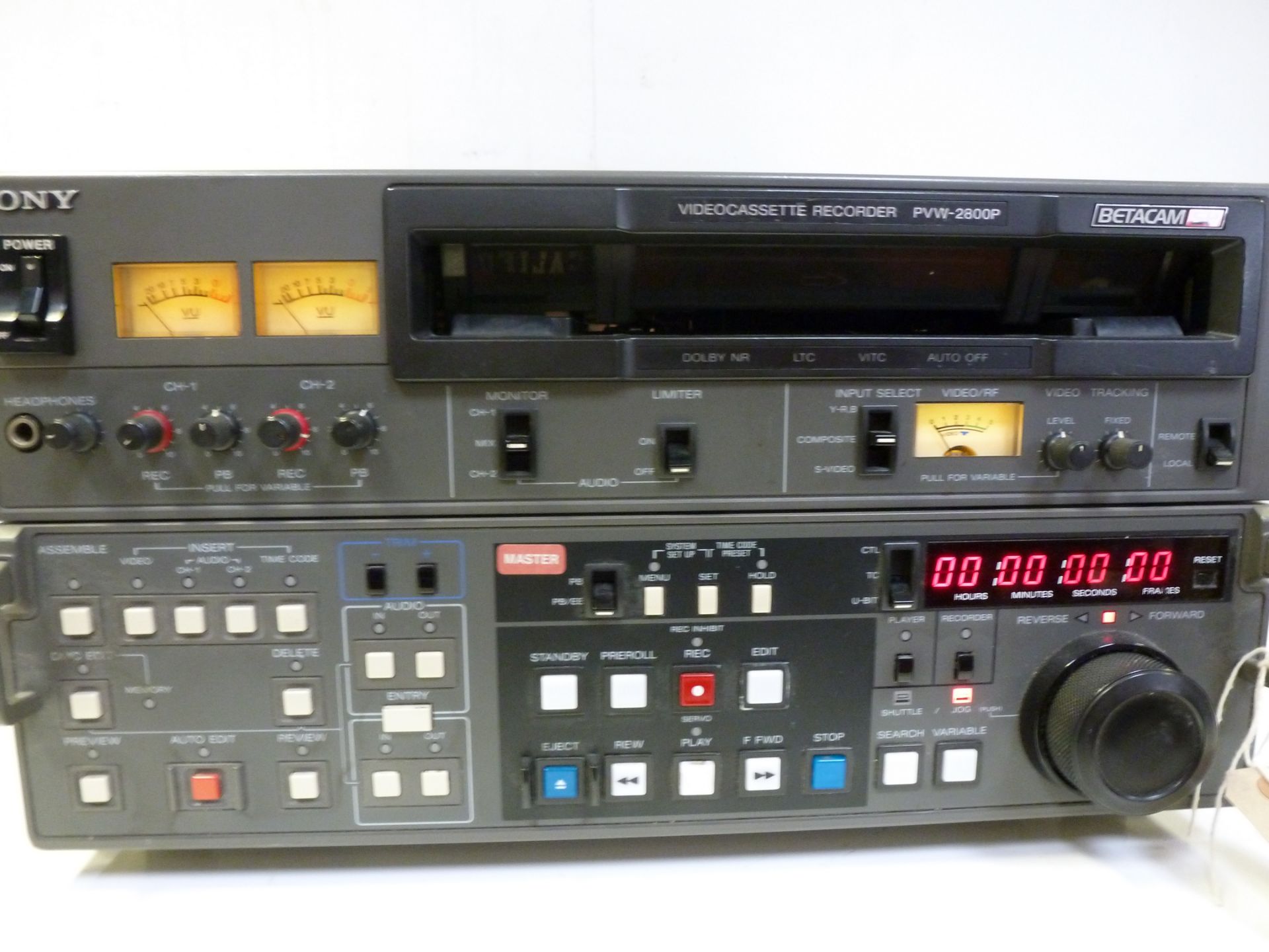 Sony PVW 2800P Betacam SP Video Editing Player, S/N 20479 - Image 4 of 5