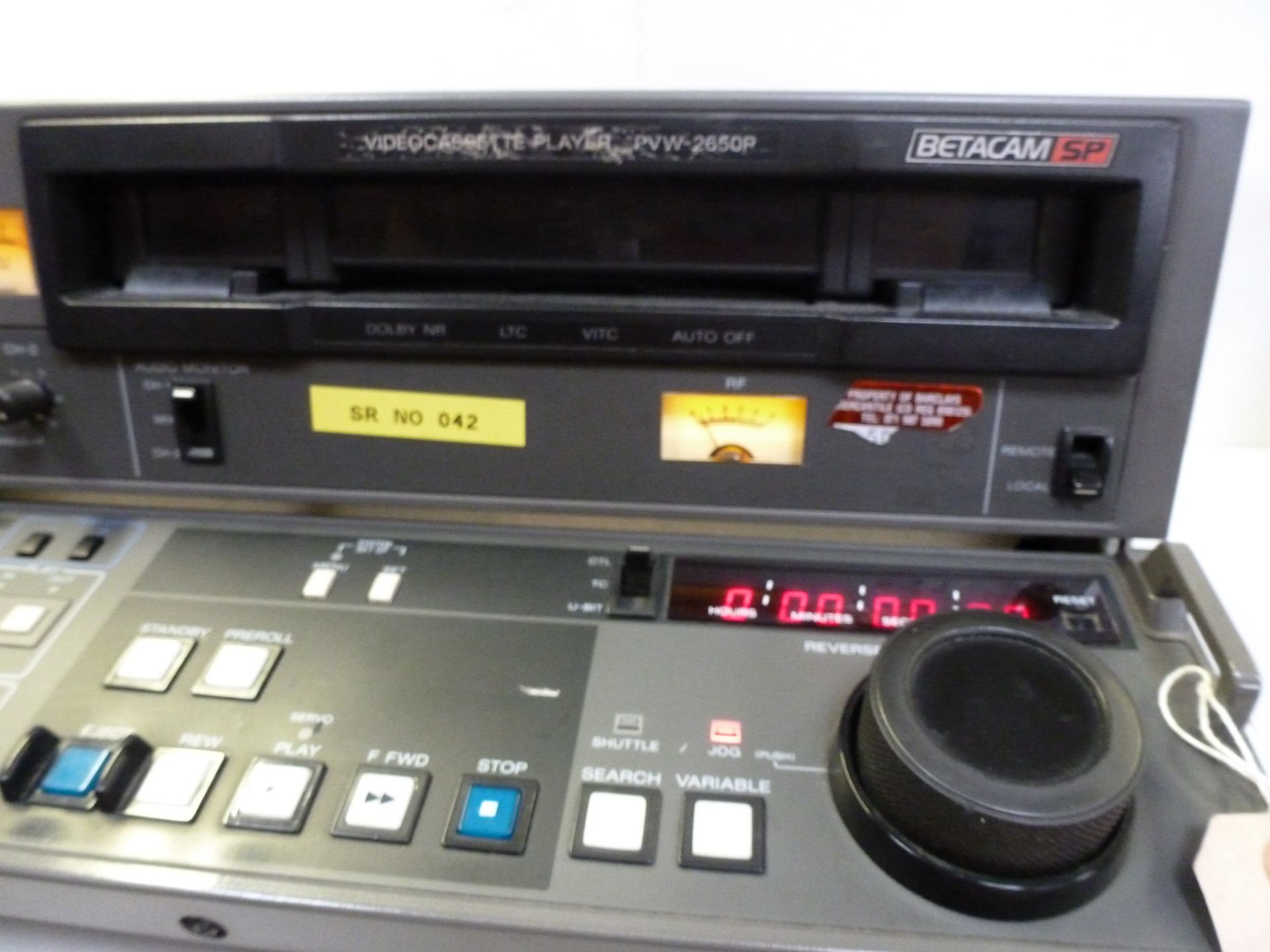 Sony PVW 2650P Betacam SP Video Cassette Recorder, S/N 15007 - Image 4 of 7