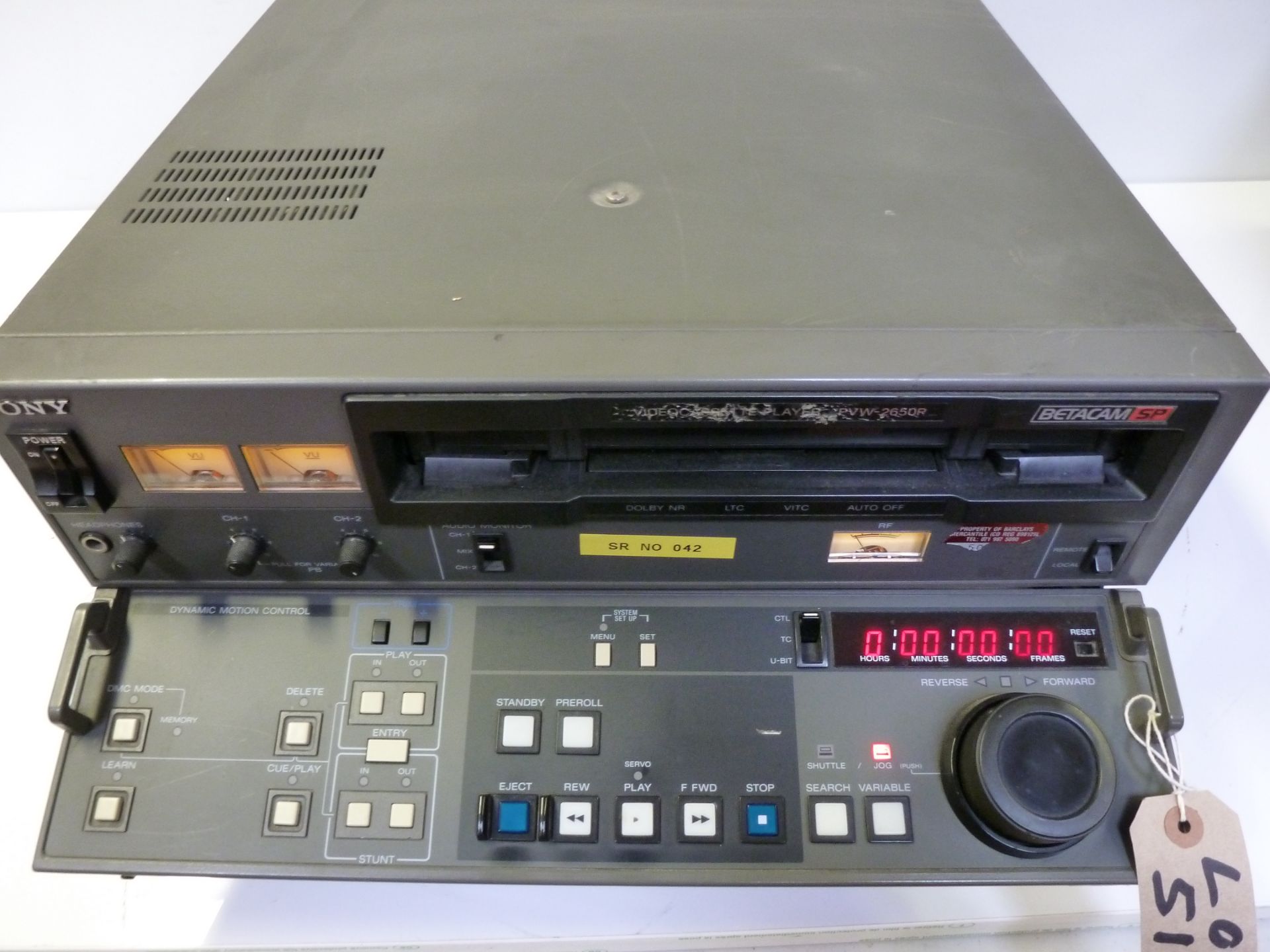 Sony PVW 2650P Betacam SP Video Cassette Recorder, S/N 15007 - Image 2 of 7