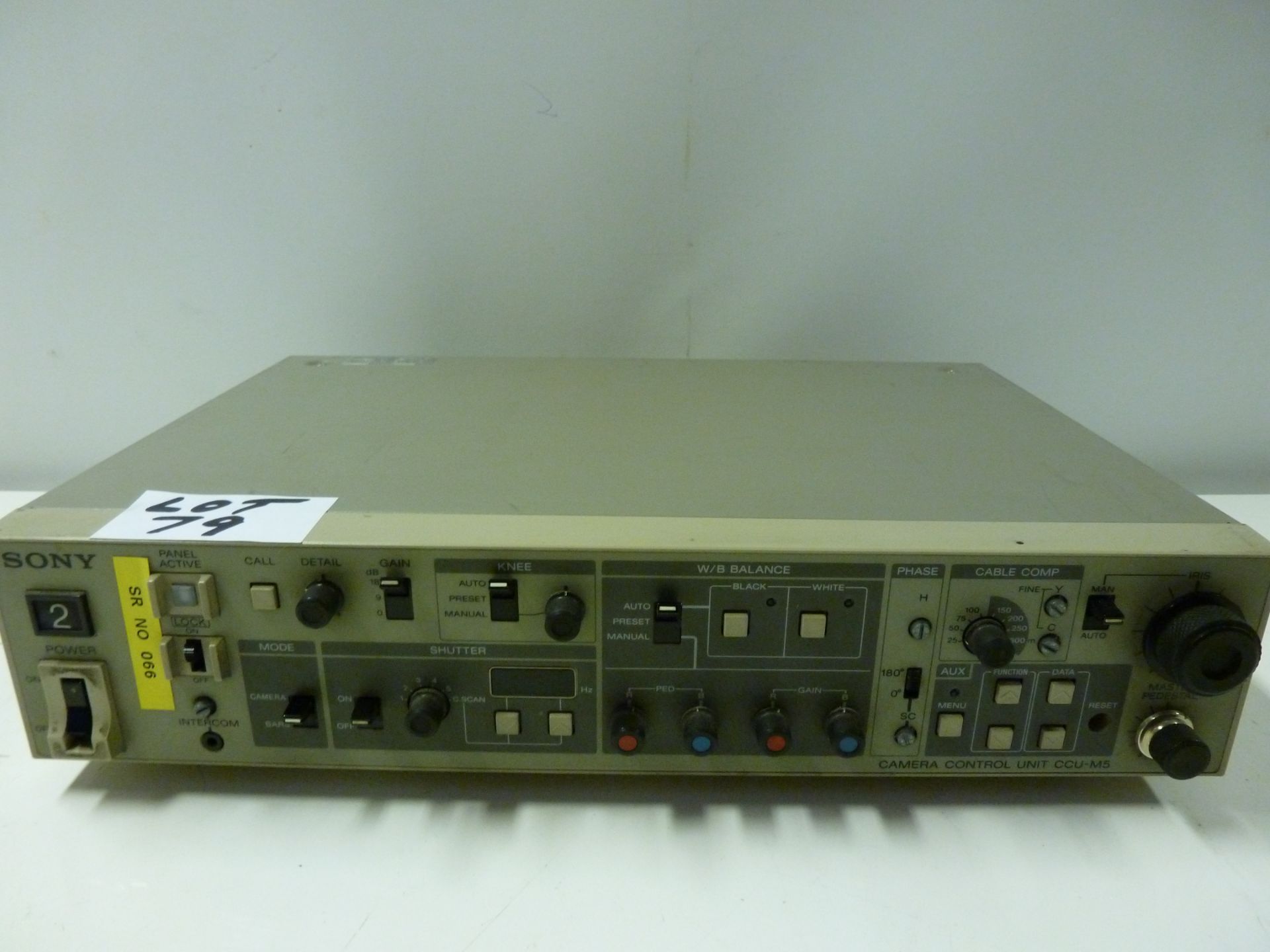 Sony CCU-M5 Remote Camera Control Units S/N 45538