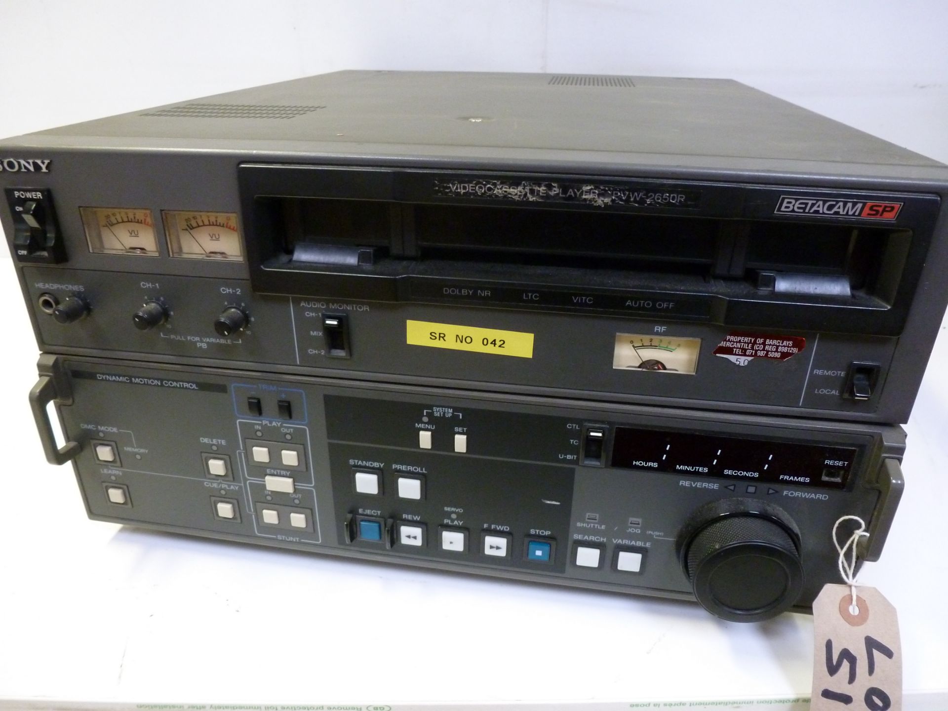 Sony PVW 2650P Betacam SP Video Cassette Recorder, S/N 15007 - Image 6 of 7