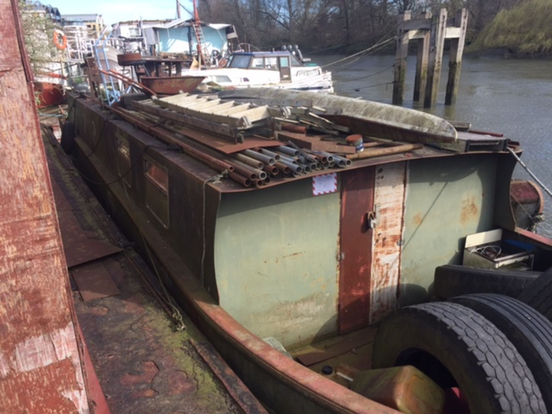 Approx 45' x 10' Wide Beam Canal Barge - Image 15 of 16