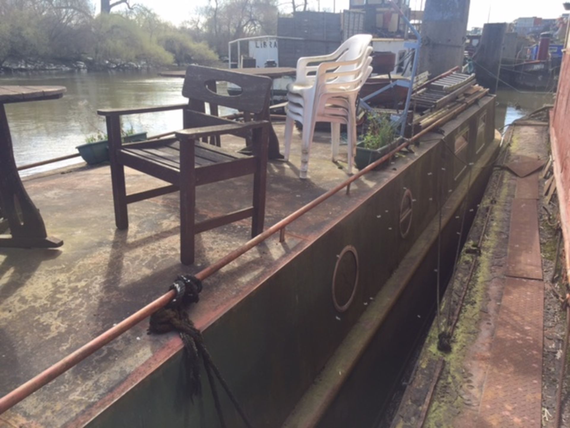 Approx 45' x 10' Wide Beam Canal Barge - Image 12 of 16