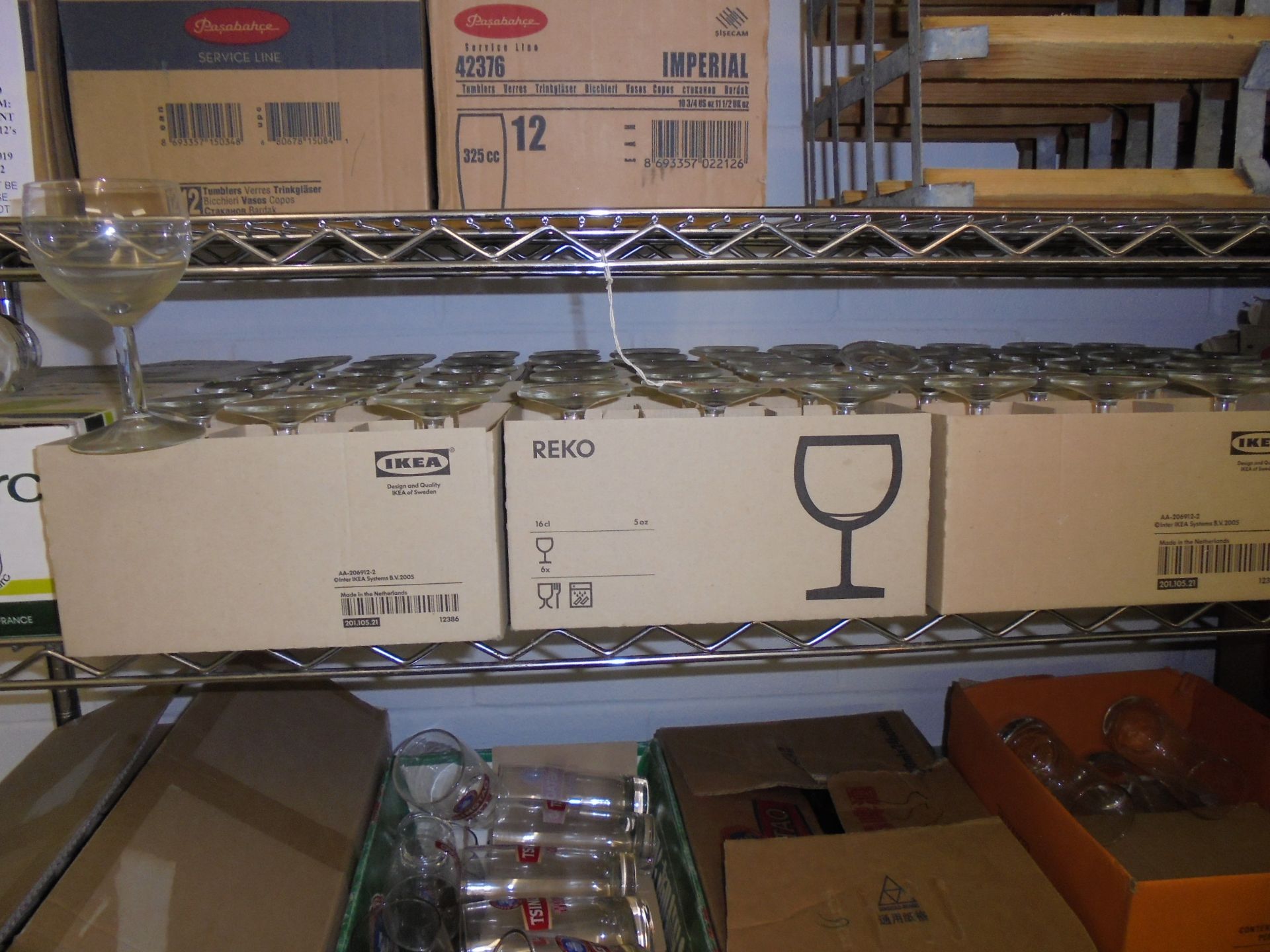 Large Quantity of Glassware, Jugs, Wine Coolers & Wine Racks to Include: 36 Boxes of Glasses to - Image 3 of 20