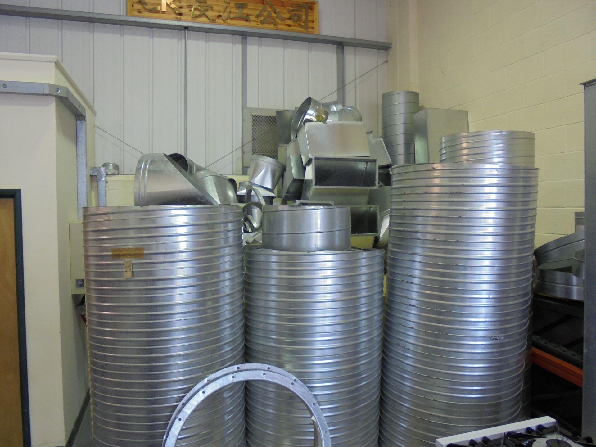 Large Quantity of Commercial Ducting to Include: Ducting Pipework, Elbows, T Pieces, Straight