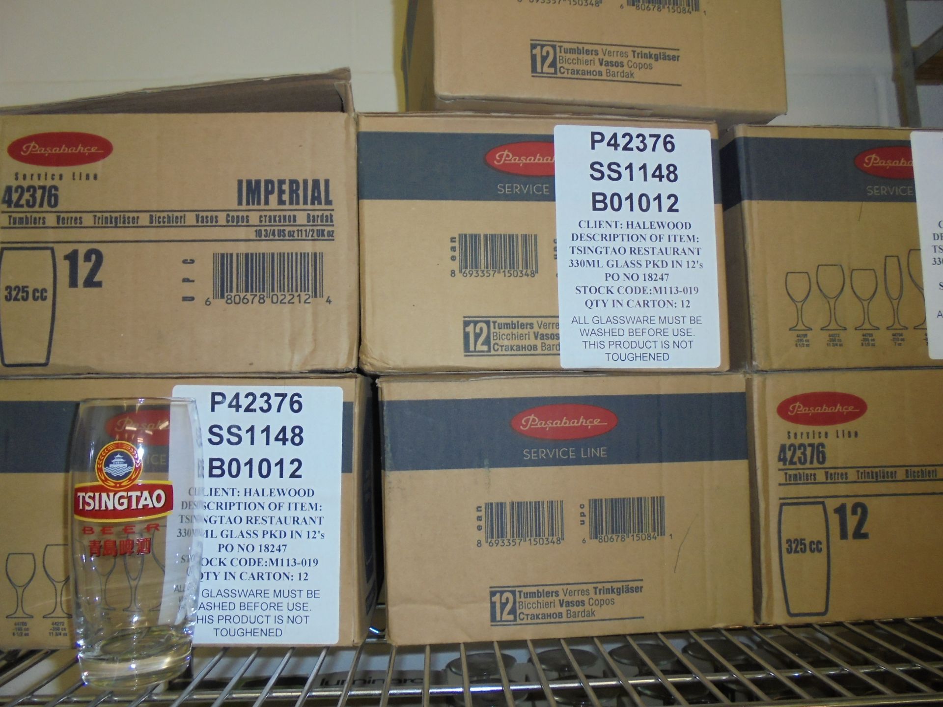 Large Quantity of Glassware, Jugs, Wine Coolers & Wine Racks to Include: 36 Boxes of Glasses to - Image 2 of 20