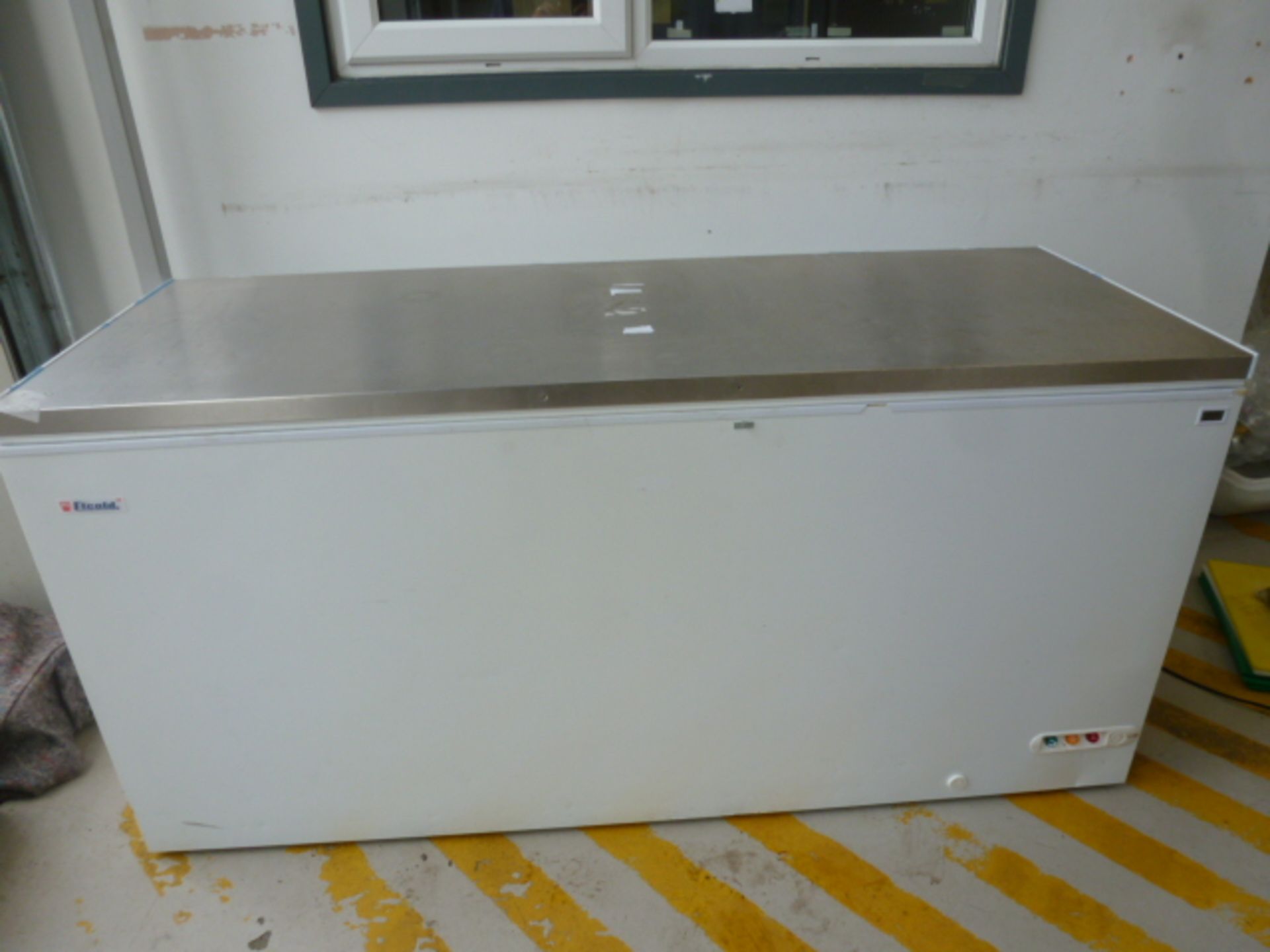 Elcold Chest Freezer with Stainless Steel Preperation Top. Model EL71. Size (W) 180cm x (D) 70cm