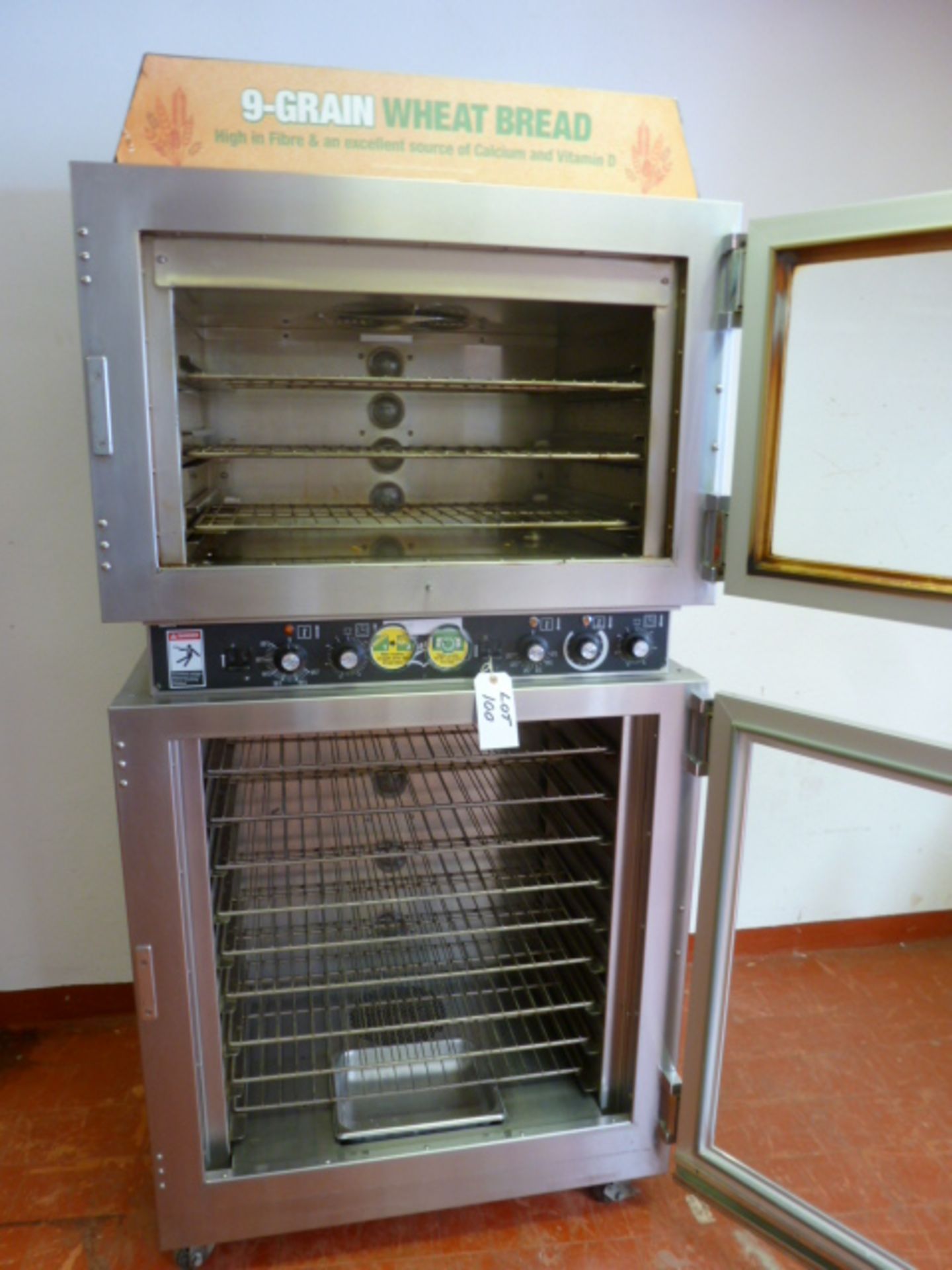 Duke Stainless Steel Commercial 3 Rack Bakery Oven, Over 9 Rack Proover. Model AHPO-618, S/N 30- - Image 4 of 9