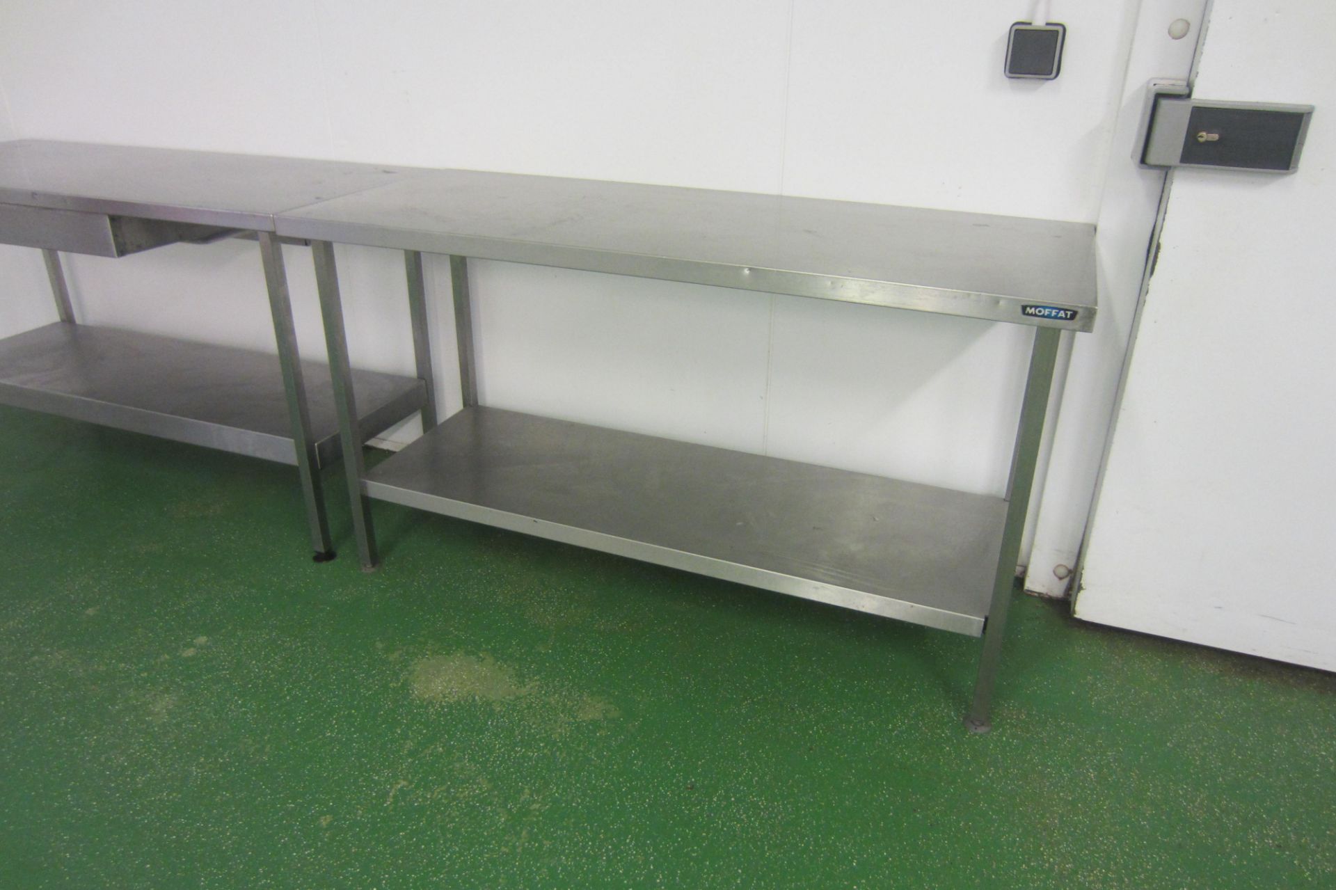 5 x Stainless Steel Prep/Work Tables with Shelf Under. Size 3 x 180cm x 65cm, 2 x 150cm x 60cm - Bild 4 aus 5