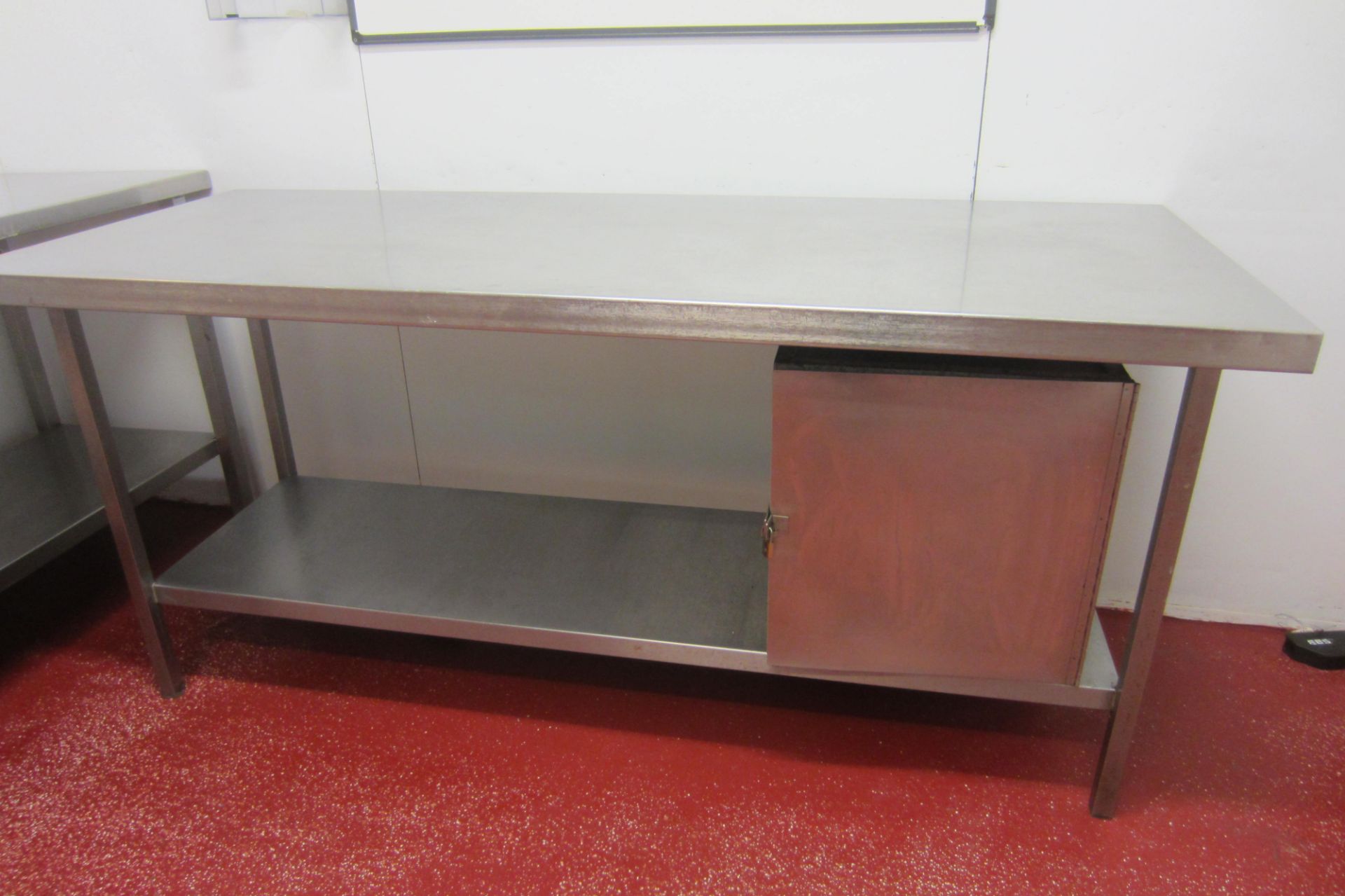 4 x Stainless Steel Prep/Work Tables with Shelves Under. Size 1 x 175cm x 70cm, 1 x 180cm x 70cm, - Image 5 of 6