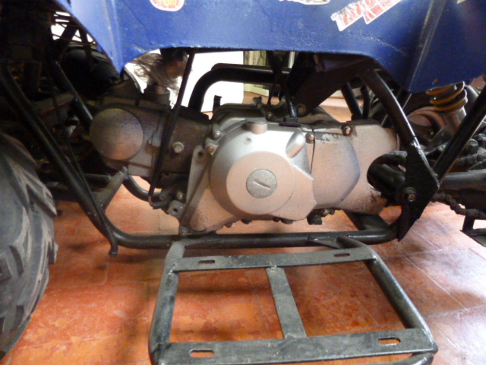 Mini ATV Petrol Quad Bike in Blue. Condition Unknown, For Spares & Repair (As Viewed) - Image 7 of 9