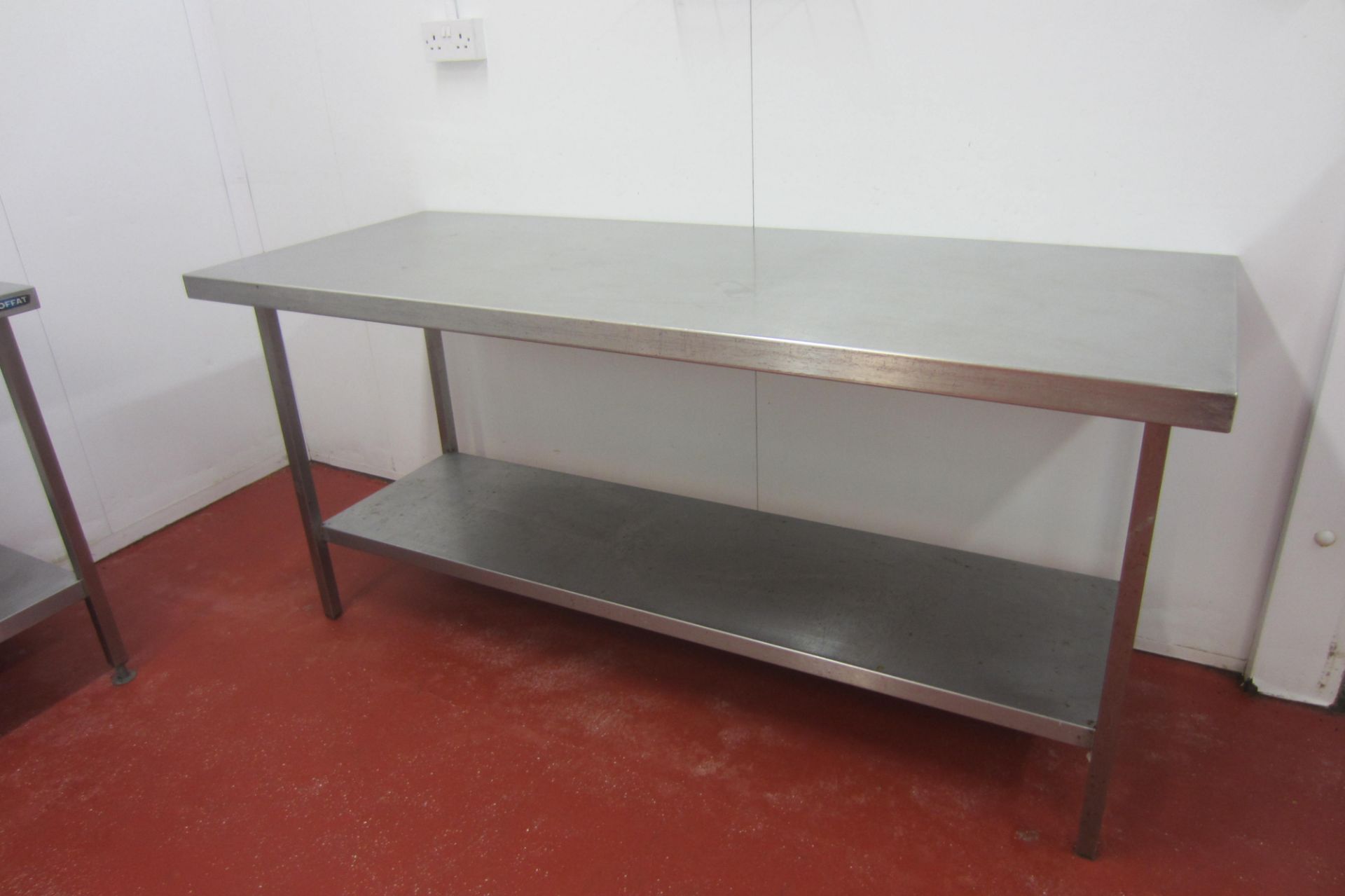 4 x Stainless Steel Prep/Work Tables with Shelves Under. Size 1 x 175cm x 70cm, 1 x 180cm x 70cm, - Image 2 of 6