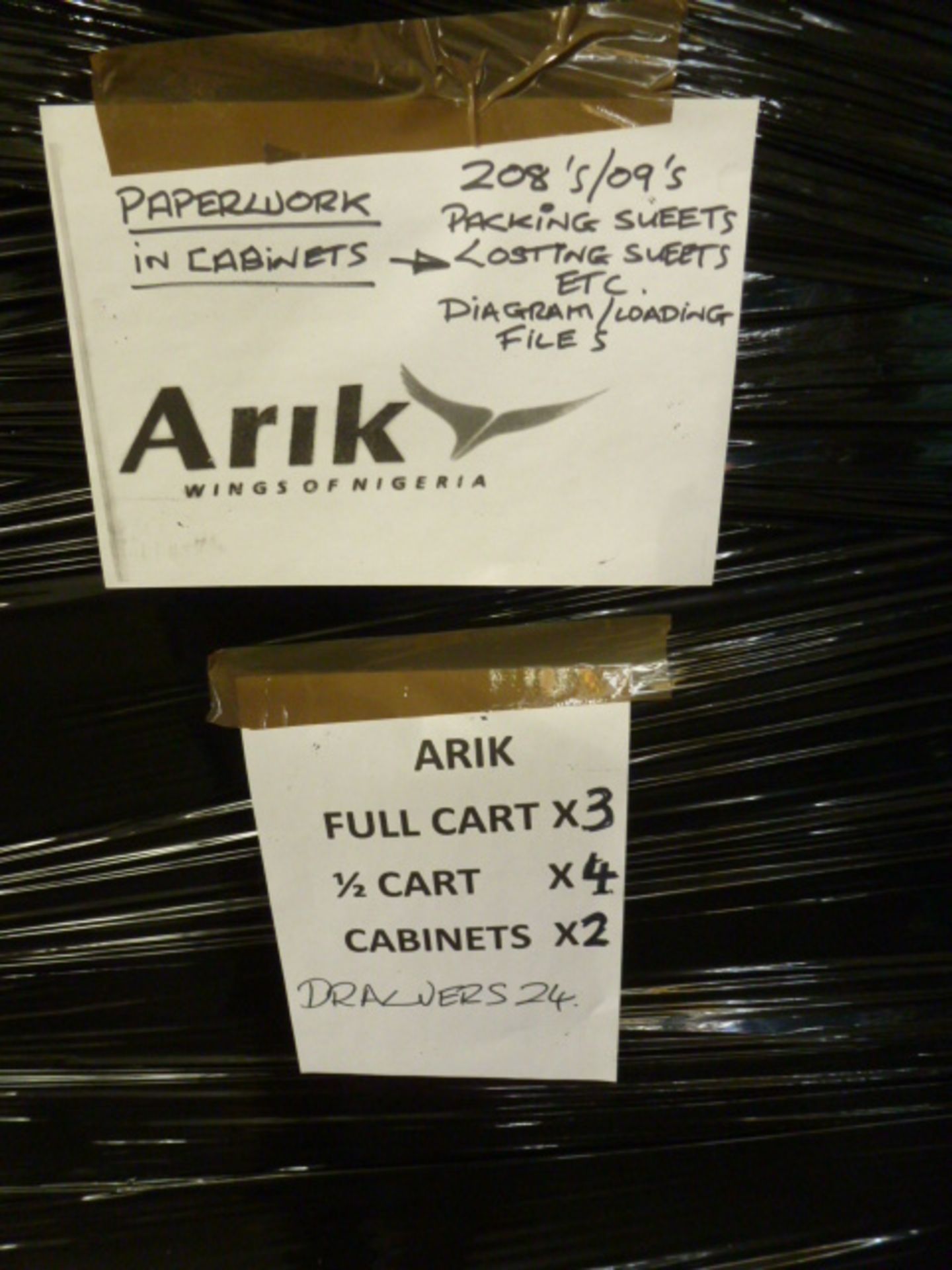 2 Pallets Containing Arik Airline Trolley Carts. Consisting of 8 Carts, 4 x 1/2 Carts, 4 x - Image 4 of 5