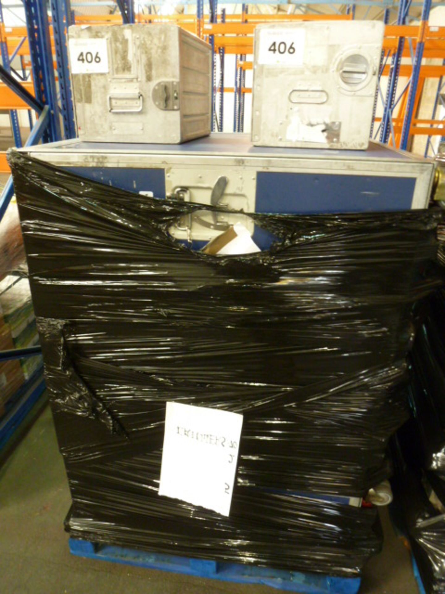 2 Pallets Containing Arik Airline Trolley Carts. Consisting of 8 Carts, 4 x 1/2 Carts, 4 x