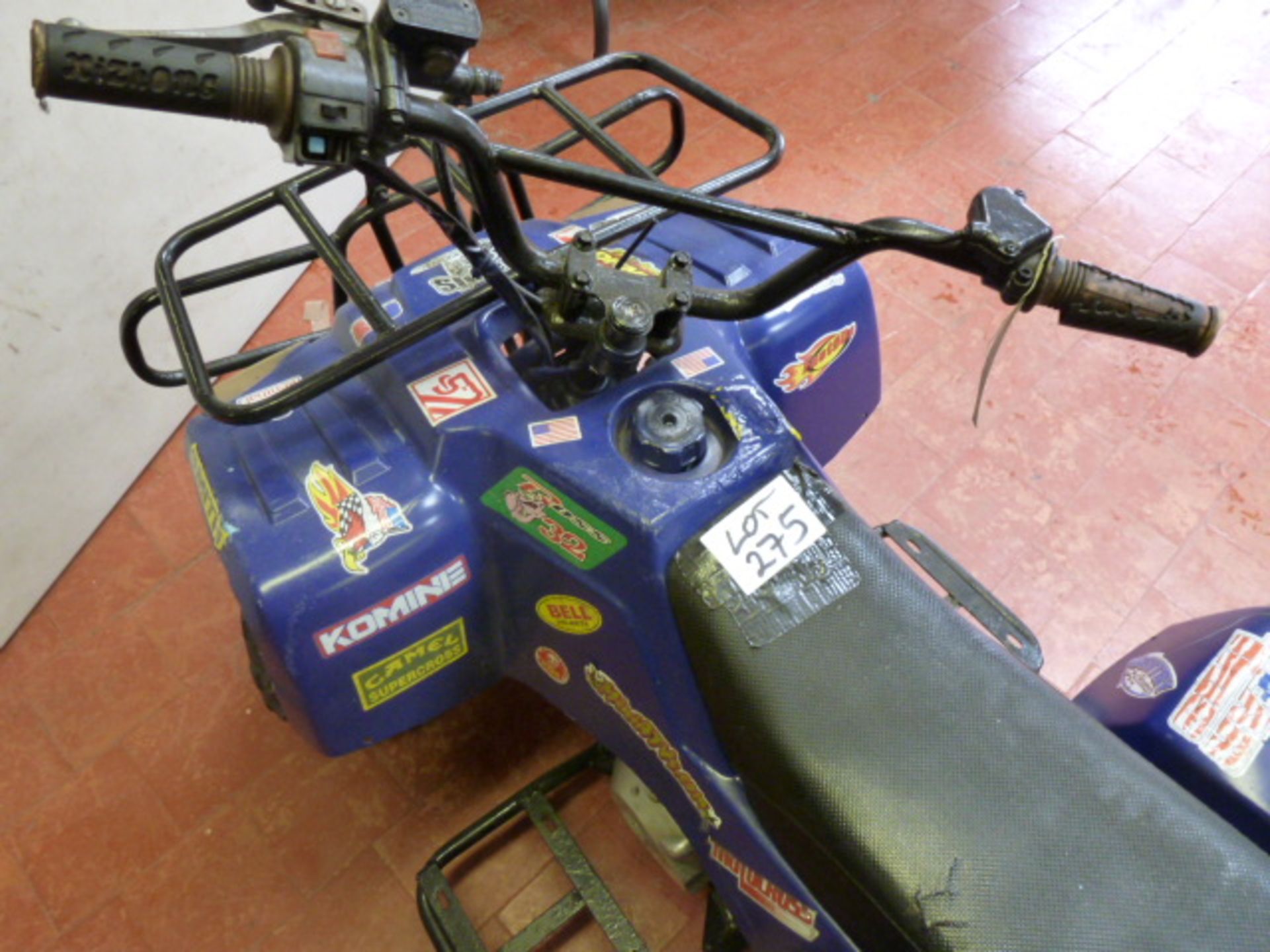 Mini ATV Petrol Quad Bike in Blue. Condition Unknown, For Spares & Repair (As Viewed) - Image 5 of 9