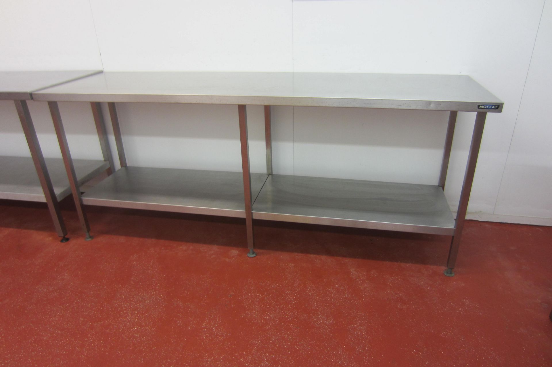 4 x Stainless Steel Prep/Work Tables with Shelves Under. Size 1 x 175cm x 70cm, 1 x 180cm x 70cm, - Image 3 of 6