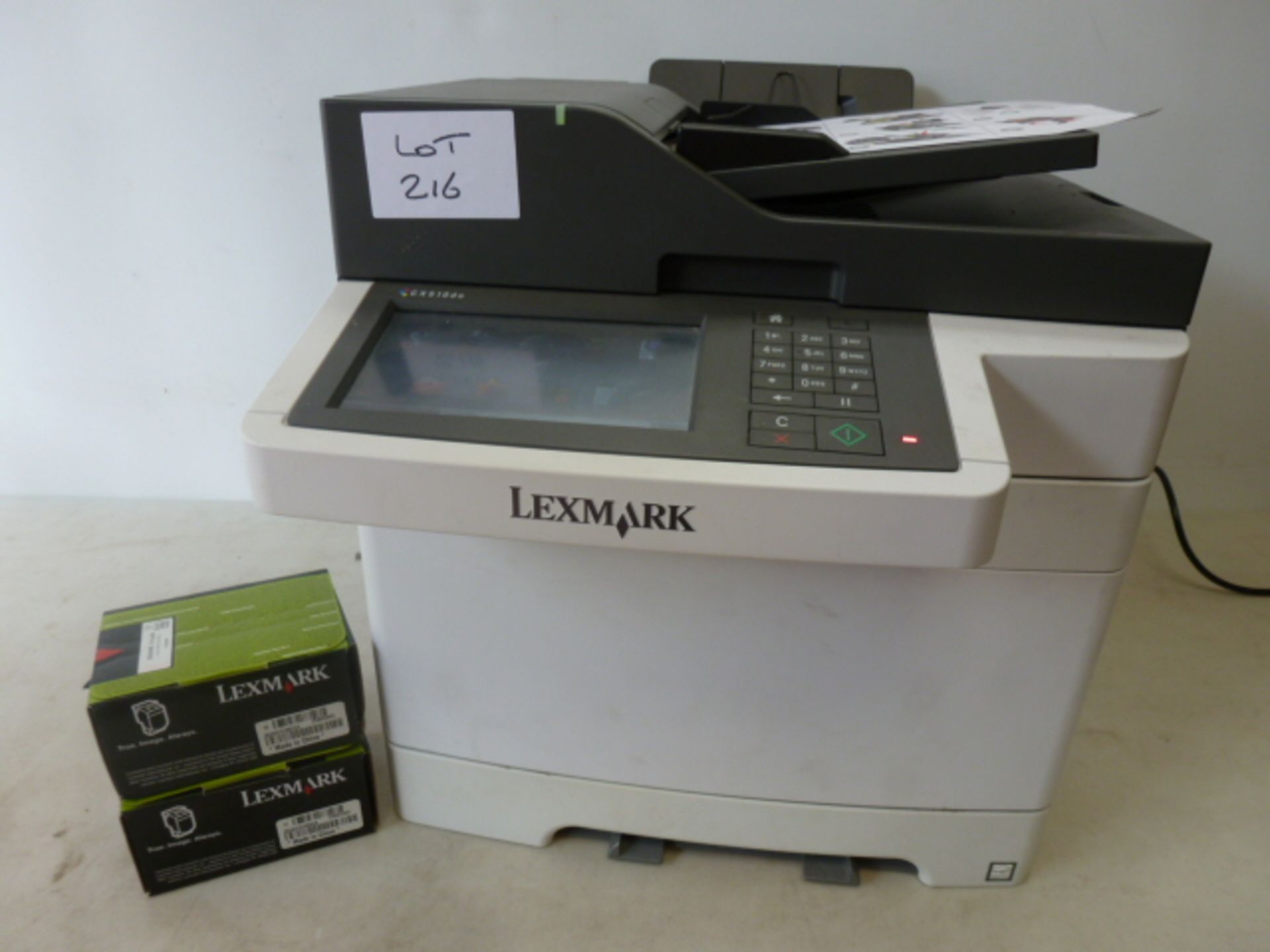 Lexmarks CX510de Comes with 2 x Genuine Lexmarks Toner Cartridges & Spare 2 x Cyan Toner