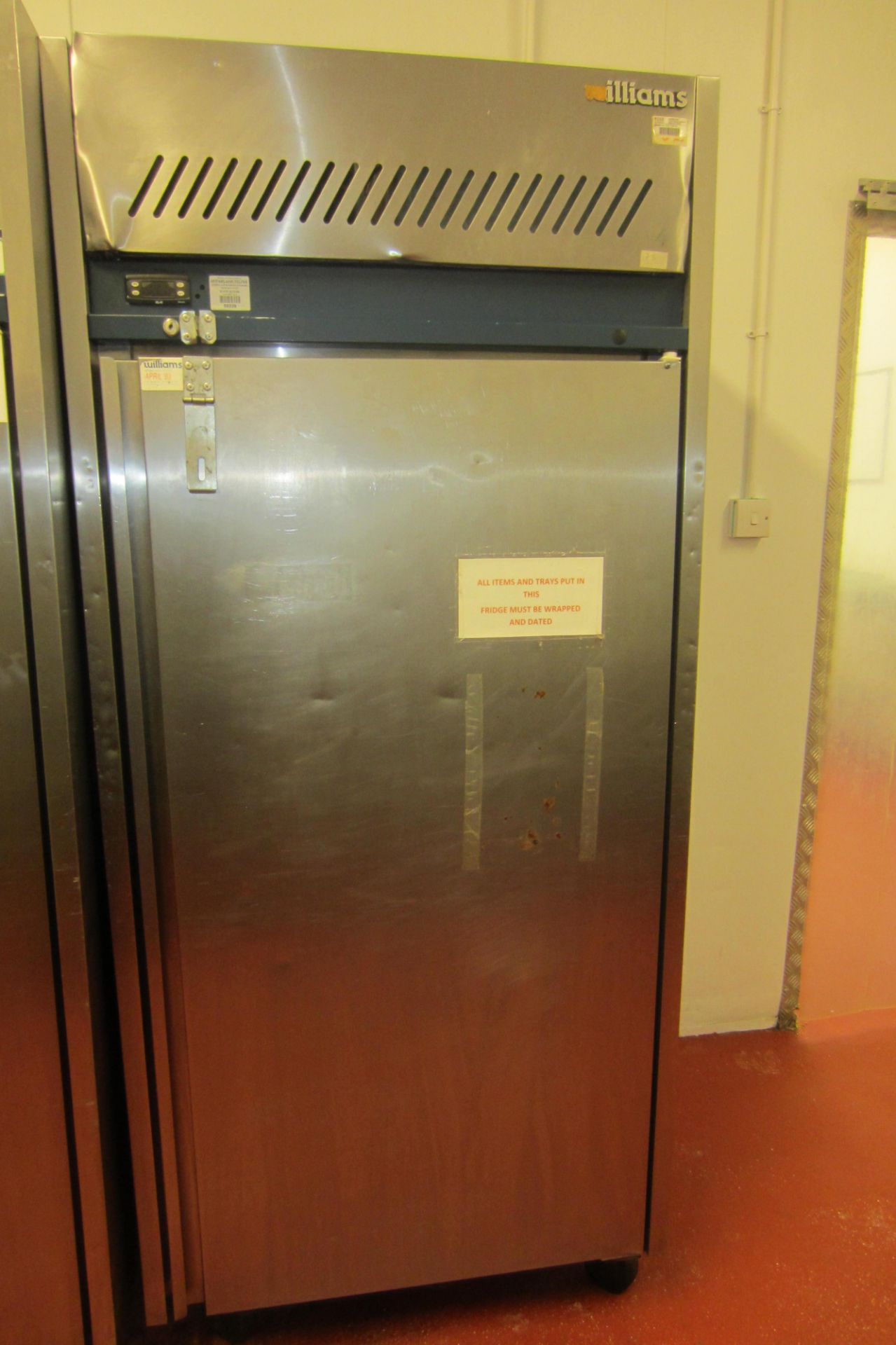 Williams Stainless Steel Upright Commercial Refrigerator - Image 3 of 3