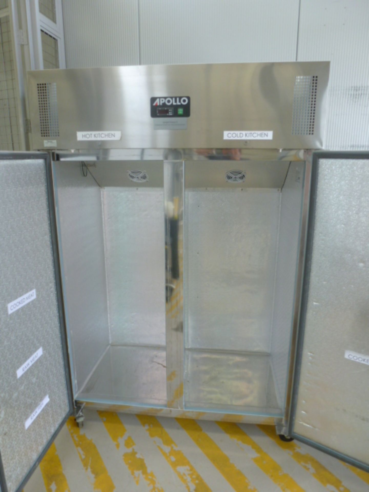 Apollo Stainless Steel Upright Double Door Freezer. Model AGNFU2, S/N 383510. - Image 3 of 5