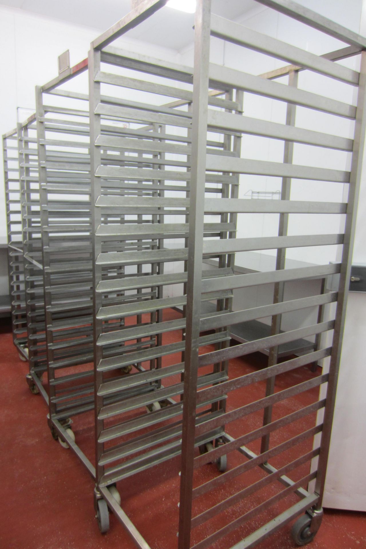 4 x Large Stainless Steel 16 & 20 Rack Gastro Trolleys (No Trays) - Image 2 of 3