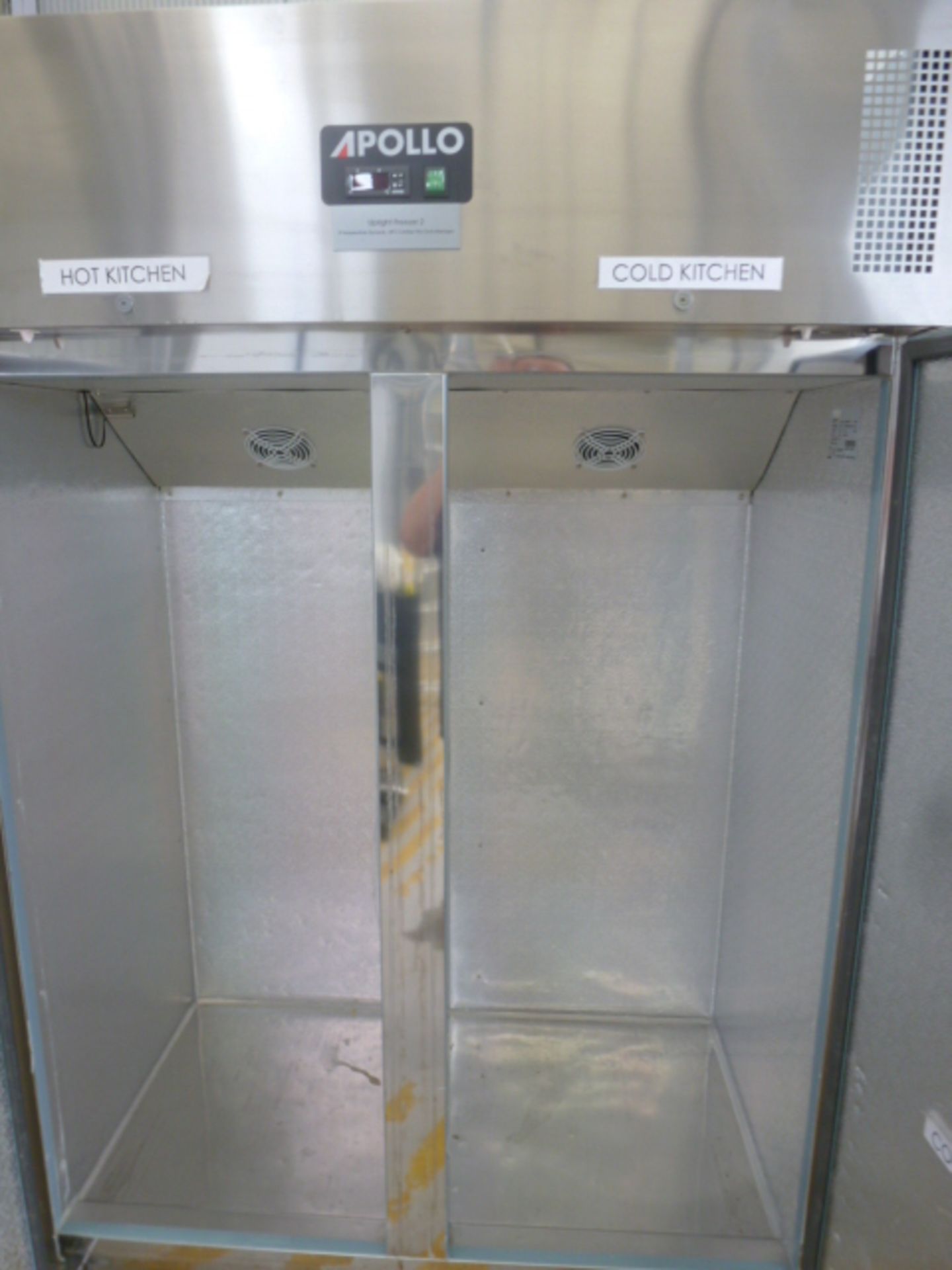 Apollo Stainless Steel Upright Double Door Freezer. Model AGNFU2, S/N 383510. - Image 2 of 5