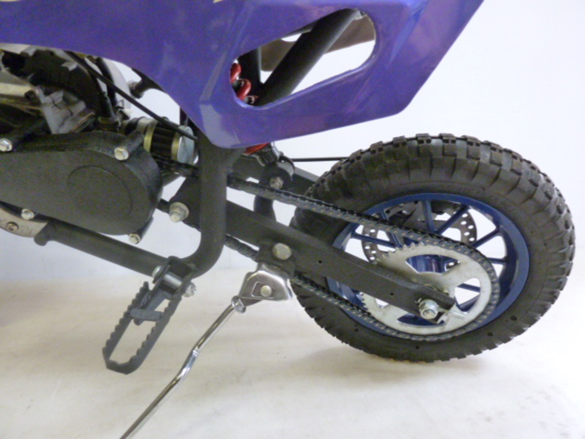 ZHEJING LYAA Company Ltd Mini Petrol Pit/Dirt Bike in Purple with White Flame, Model MD01/MD03, Year - Image 9 of 9