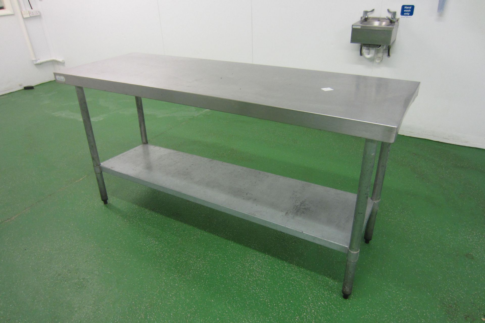 5 x Stainless Steel Prep/Work Tables with Shelf Under. Size 3 x 180cm x 65cm, 2 x 150cm x 60cm - Bild 2 aus 5