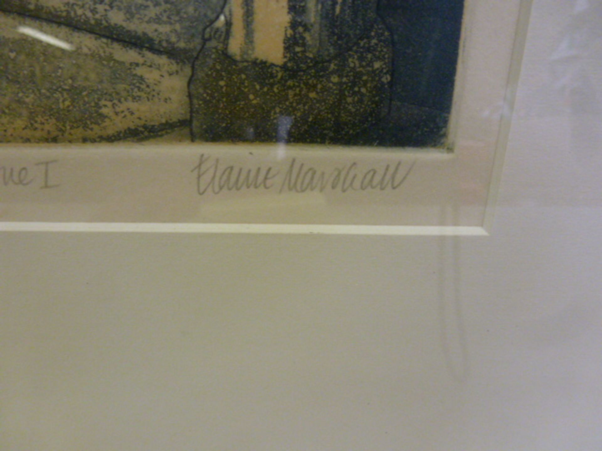 Framed & Glazed Limited Edition Print 11/100 Trinity Courtyard & Statue I by Elaine Mavogall - Image 3 of 4