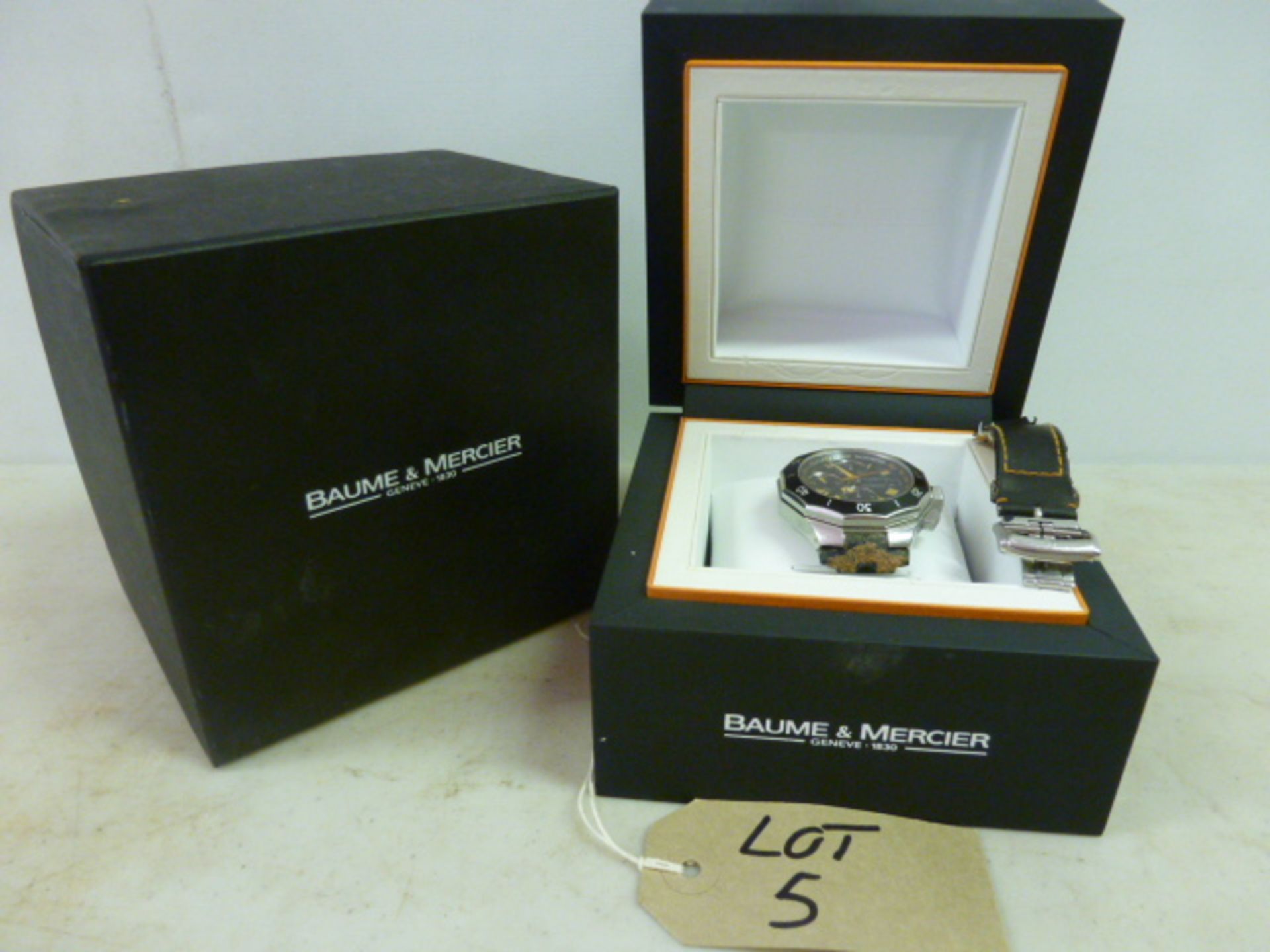 Baume & Mercier Riviera Automatic, Swiss Made Mens Wristwatch, In Original Presentation Box.