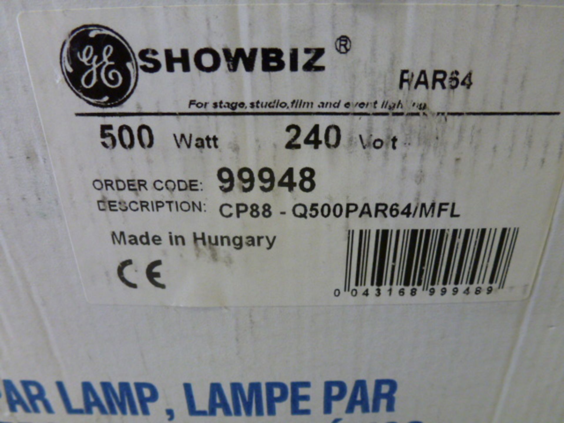 Pair of GE Showbiz 500w Par Lamps, Boxed. - Image 3 of 4