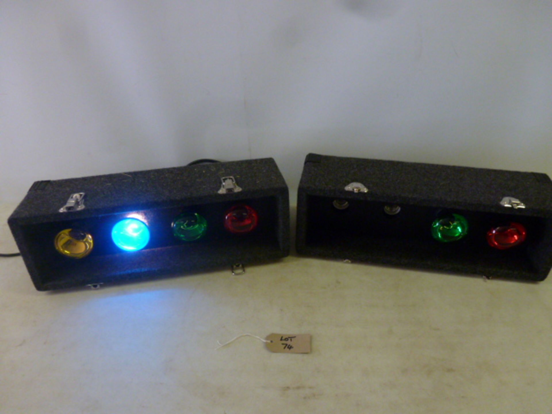 Sound LAB 8 Lamp Light Box with Sound to Light Function, Model G005FB, with Power Supply.