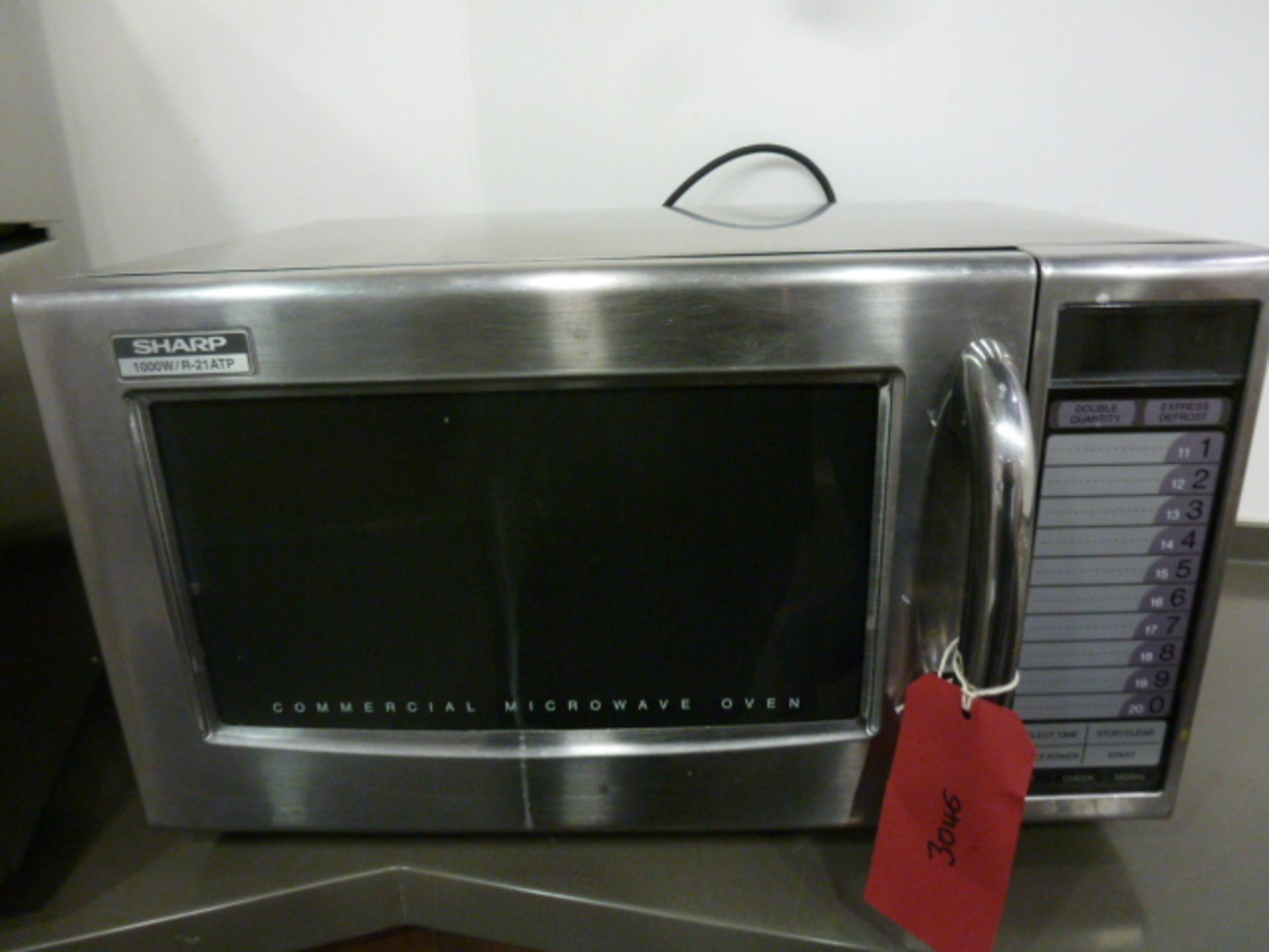 Sharp 1000W Commercial Microwave Oven, Model R-21ATP