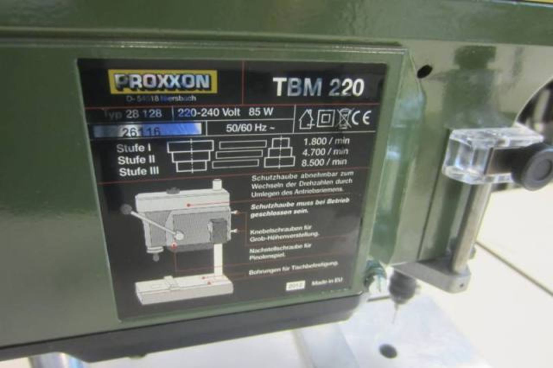 Proxxon TBM 220 Bench Top Precision Drill - Image 3 of 3