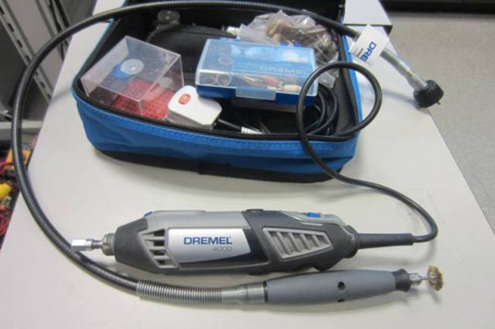 Dremel 4000 in Case with Selection of Accessories (As Viewed)