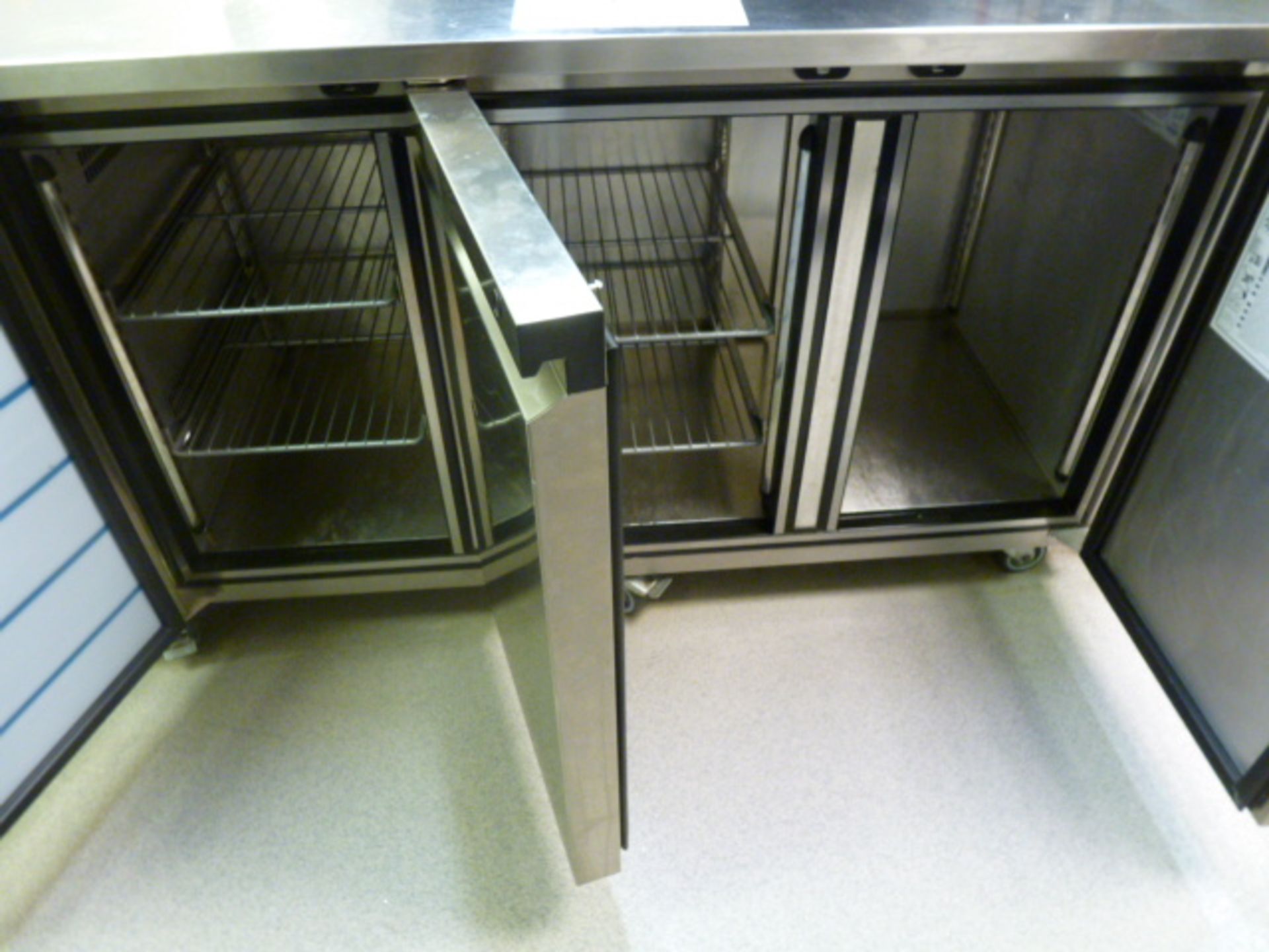 Foster Stainless Steel EcoPro G2 Triple Door Fridge with Prep Top on Castors. Model EP1/3H, S/N - Image 3 of 3