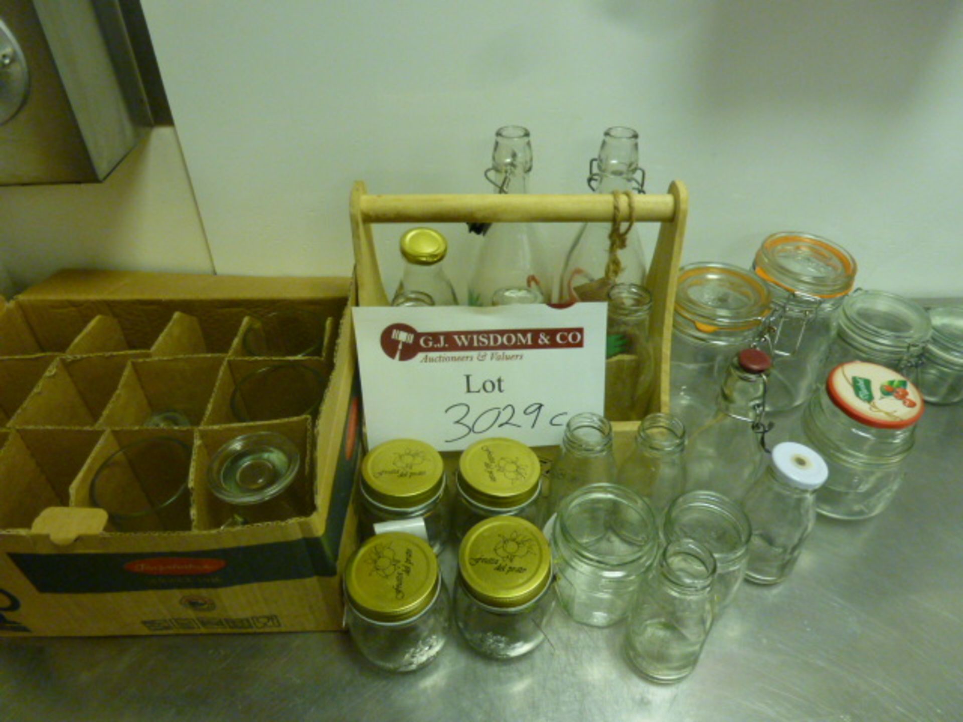 Quantity of Assorted Jars & Glassware (As Viewed)