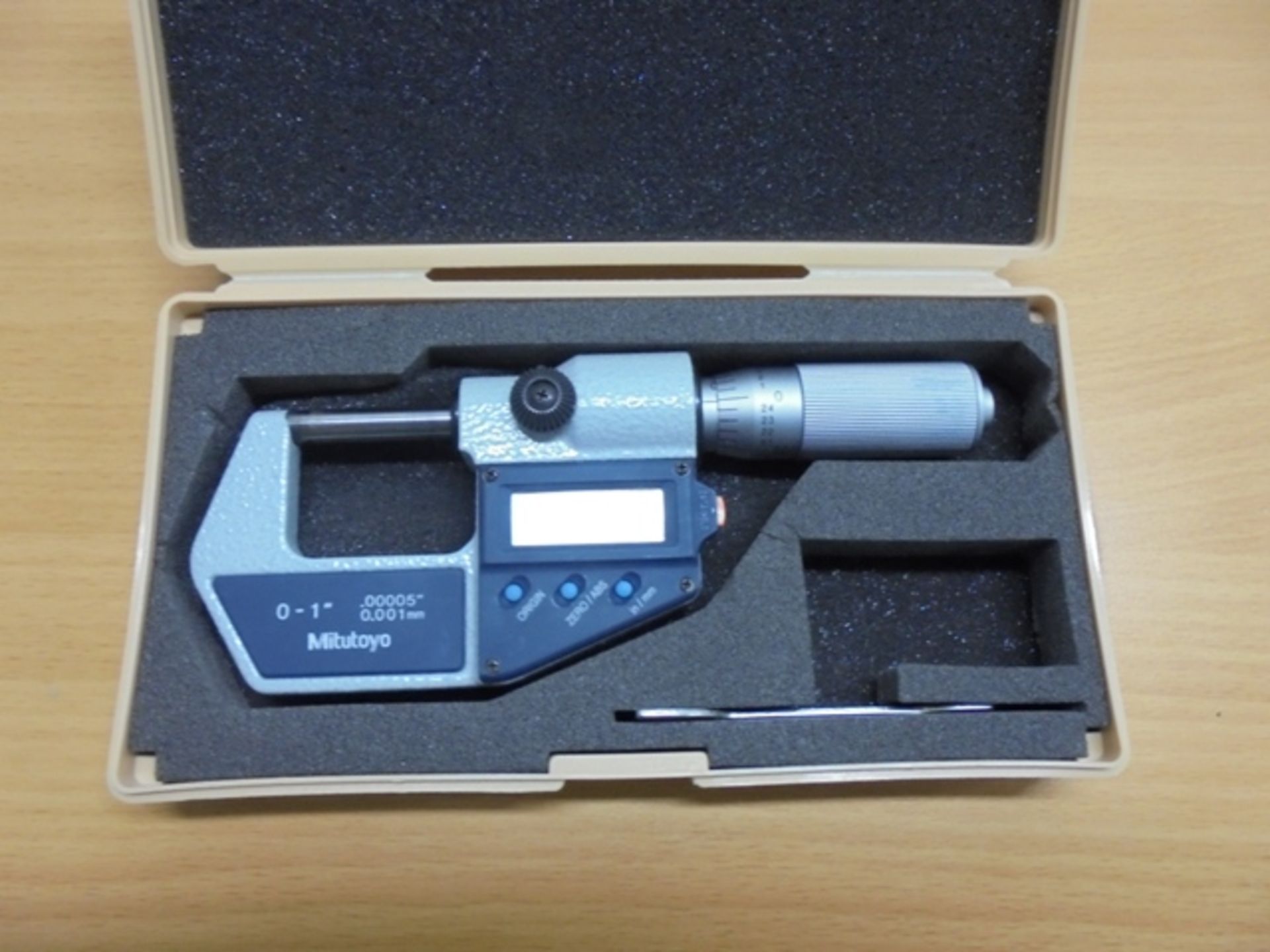 Mitutoyo Digital Micrometer.