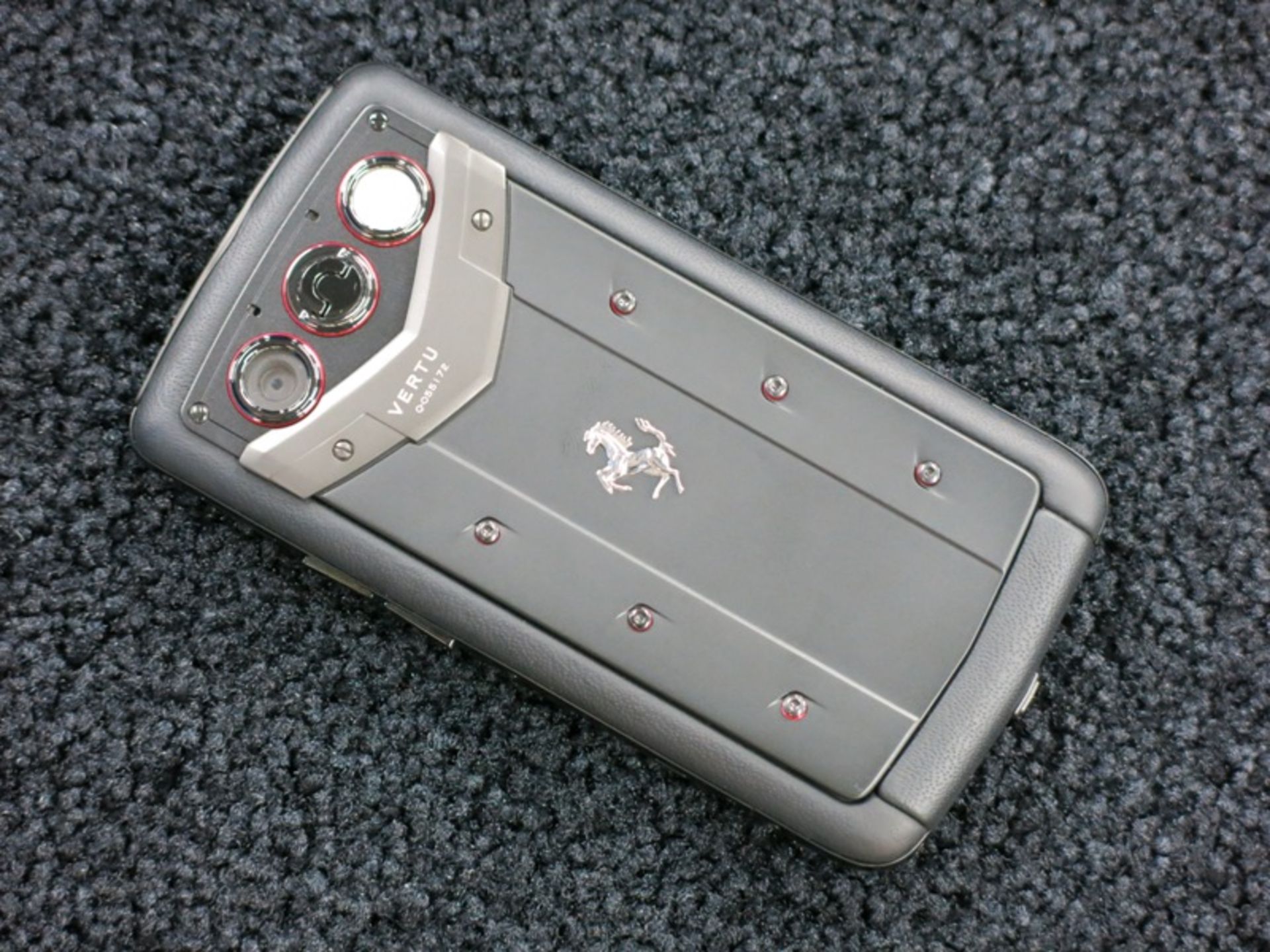 Vertu Ferrari Quest Edition Phone in Black Ceramic with Sapphire Keys. Comes with Full Sales Pack ( - Image 2 of 3