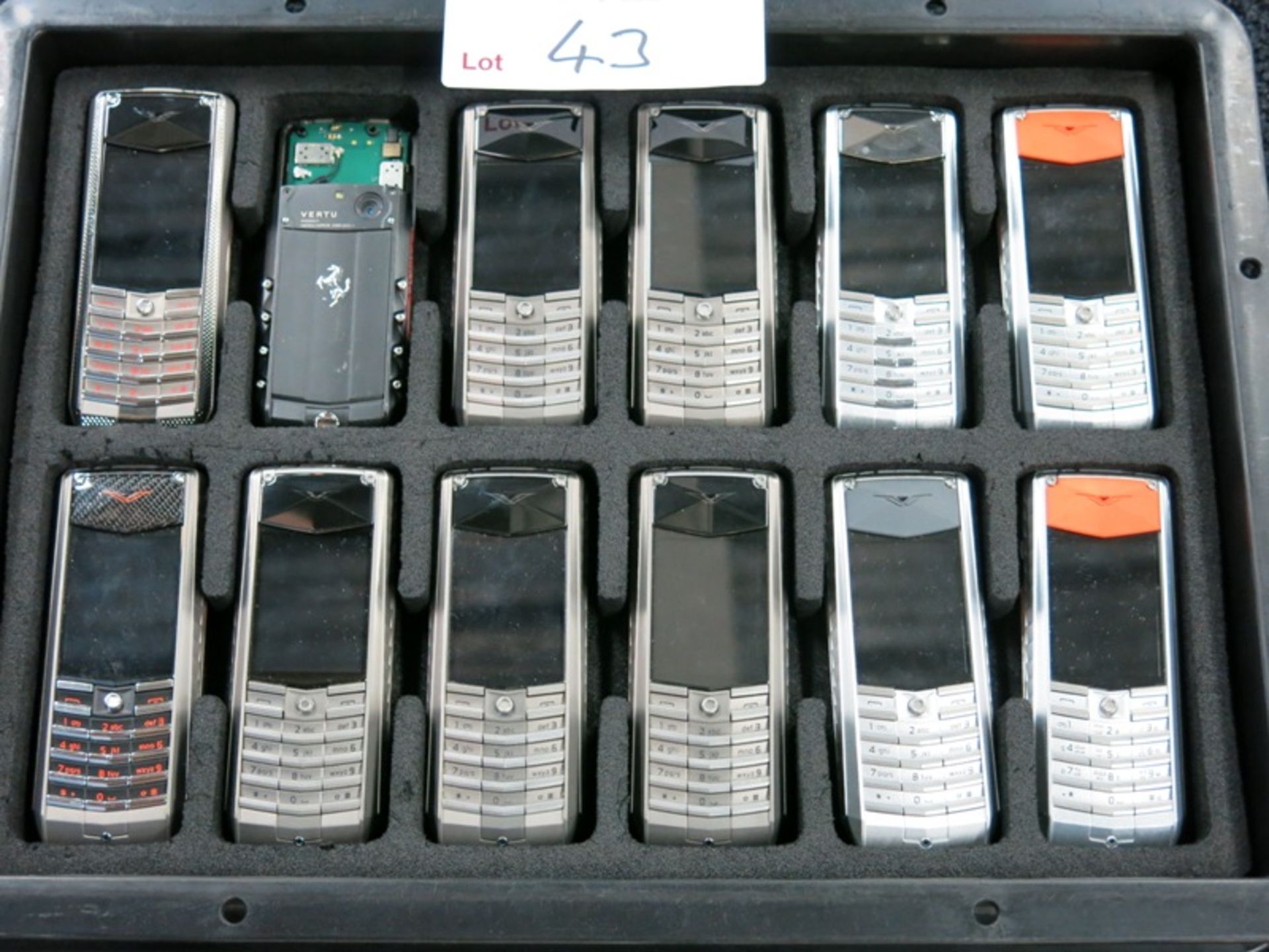 Archive Collection of 24 Vertu Ascent X Phones made of Titanium Stainless Steel, Ceramic Pillow, - Image 2 of 2