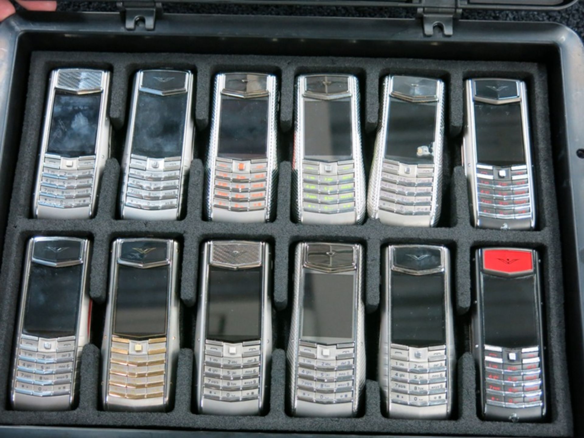 Archive Collection of 46 Vertu Ascent Ti Phones made of Titanium, Stainless Steel, Ceramic Pillow, - Image 3 of 4