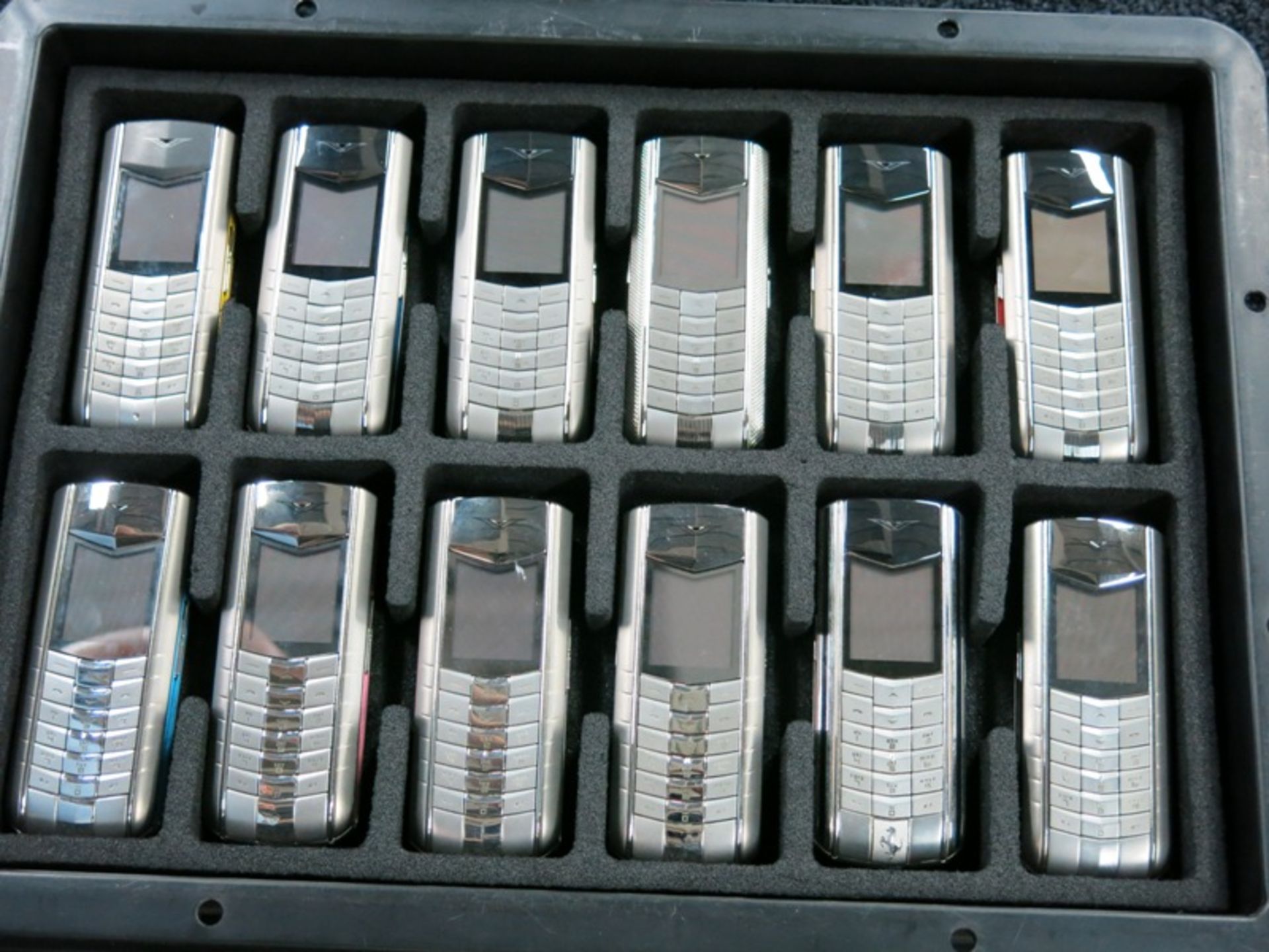 Archive Collection of 54 Vertu Ascent phones made of Titanium, Stainless Steel, Ceramic Pillow, - Image 2 of 5