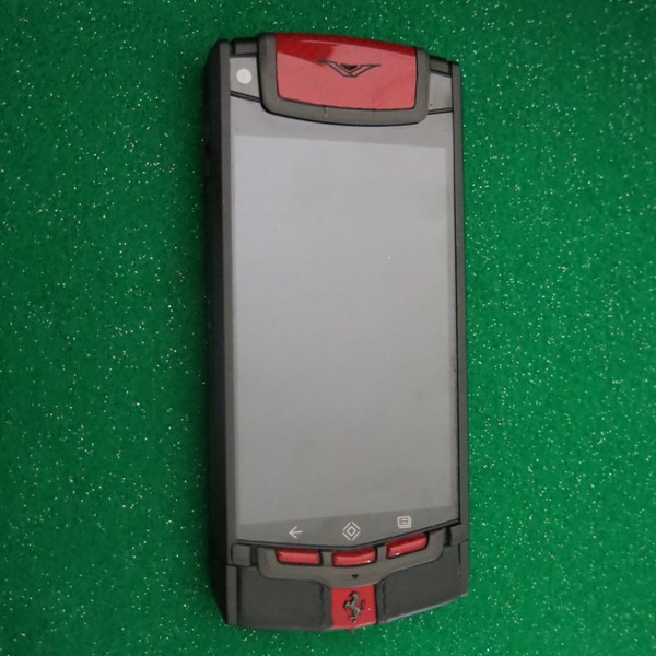 Vertu Ti Ferrari Limited Edition Titanium Phone with Prancing Horse Emblem. Furnished in Red & Black - Image 3 of 8