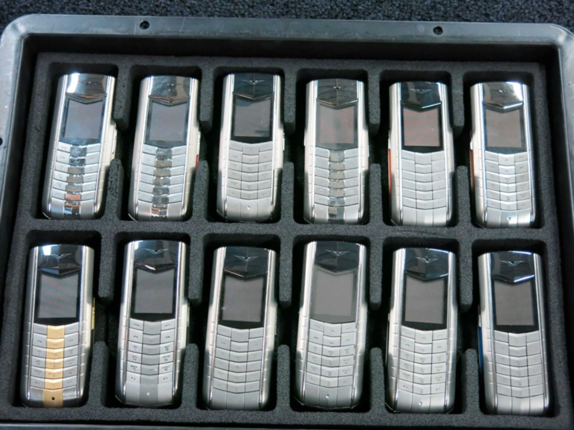 Archive Collection of 54 Vertu Ascent phones made of Titanium, Stainless Steel, Ceramic Pillow, - Image 3 of 5