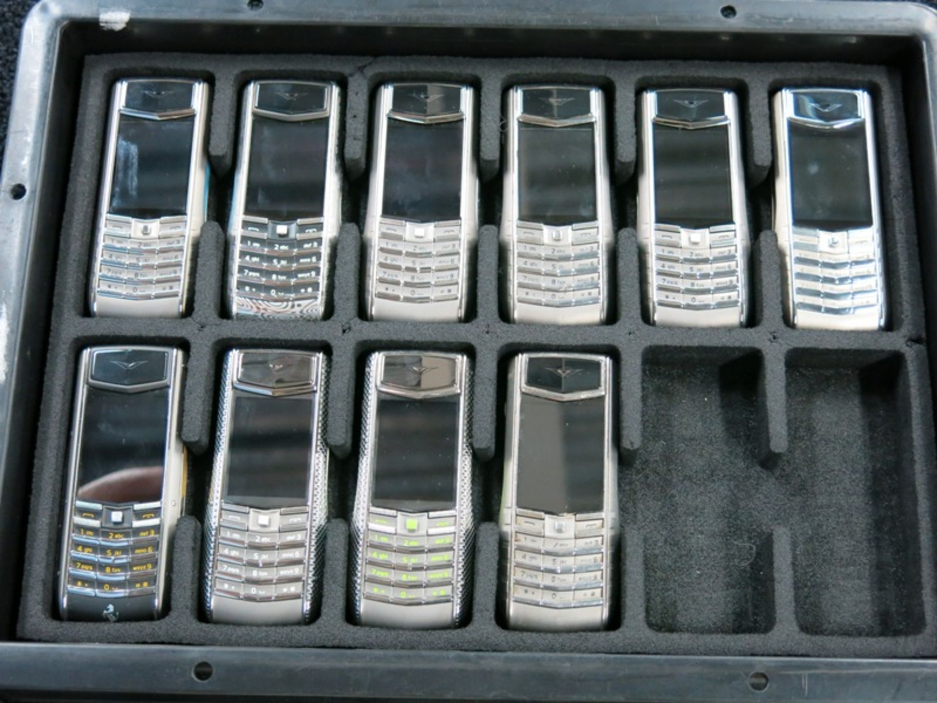 Archive Collection of 46 Vertu Ascent Ti Phones made of Titanium, Stainless Steel, Ceramic Pillow, - Image 4 of 4