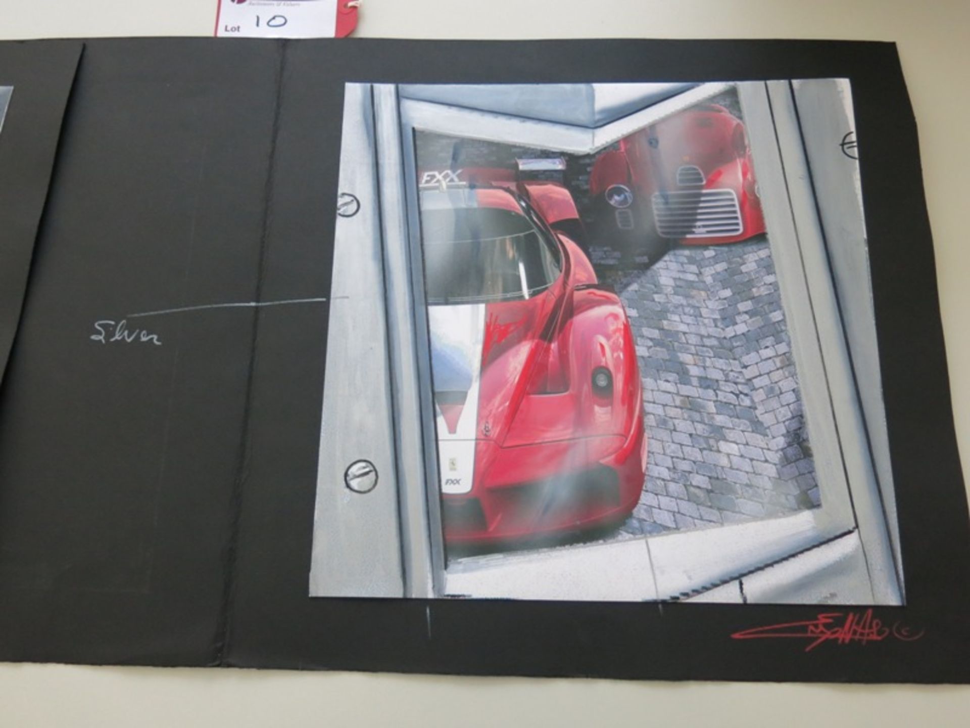 2 x Prints of Designs by 'Enzo Naso'. Depicting Ferrari's for the Ferrari VERTU Collection & - Image 2 of 4