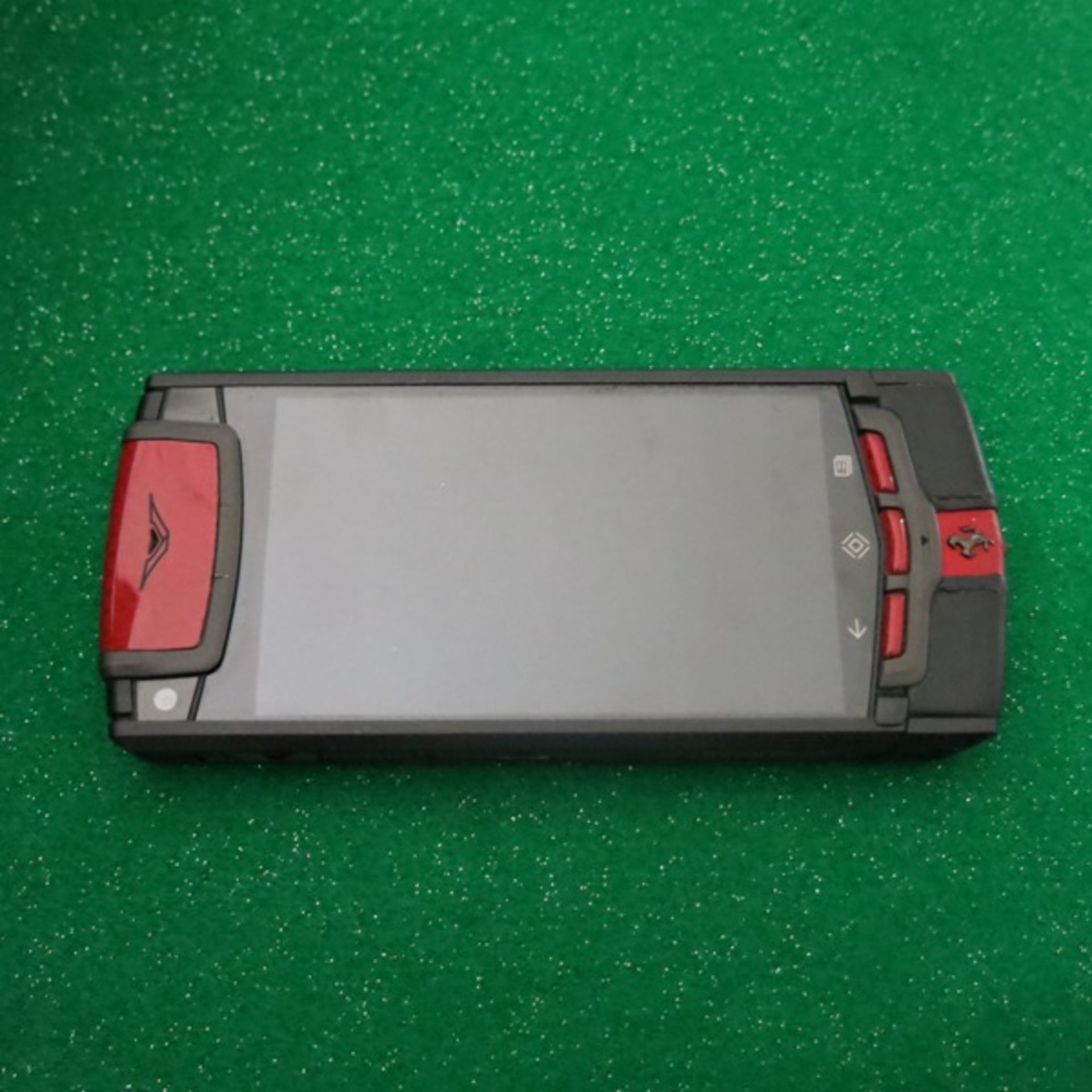 Vertu Ti Ferrari Limited Edition Titanium Phone with Prancing Horse Emblem. Furnished in Red & Black - Image 2 of 8