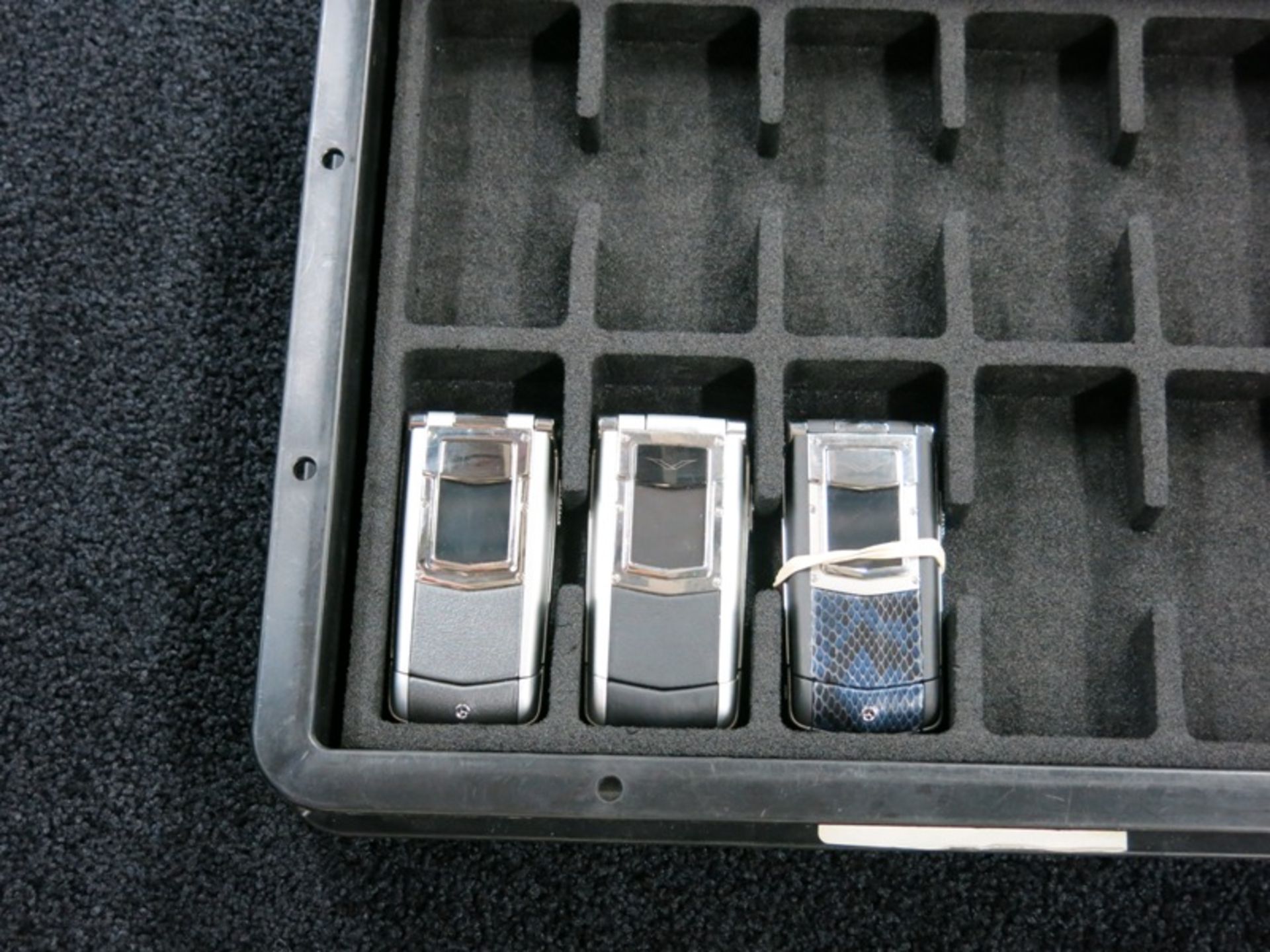 Archive Collection of 37 Vertu Constellation Ayxta Flip Phones made of Titanium, Stainless Steel, - Image 4 of 4