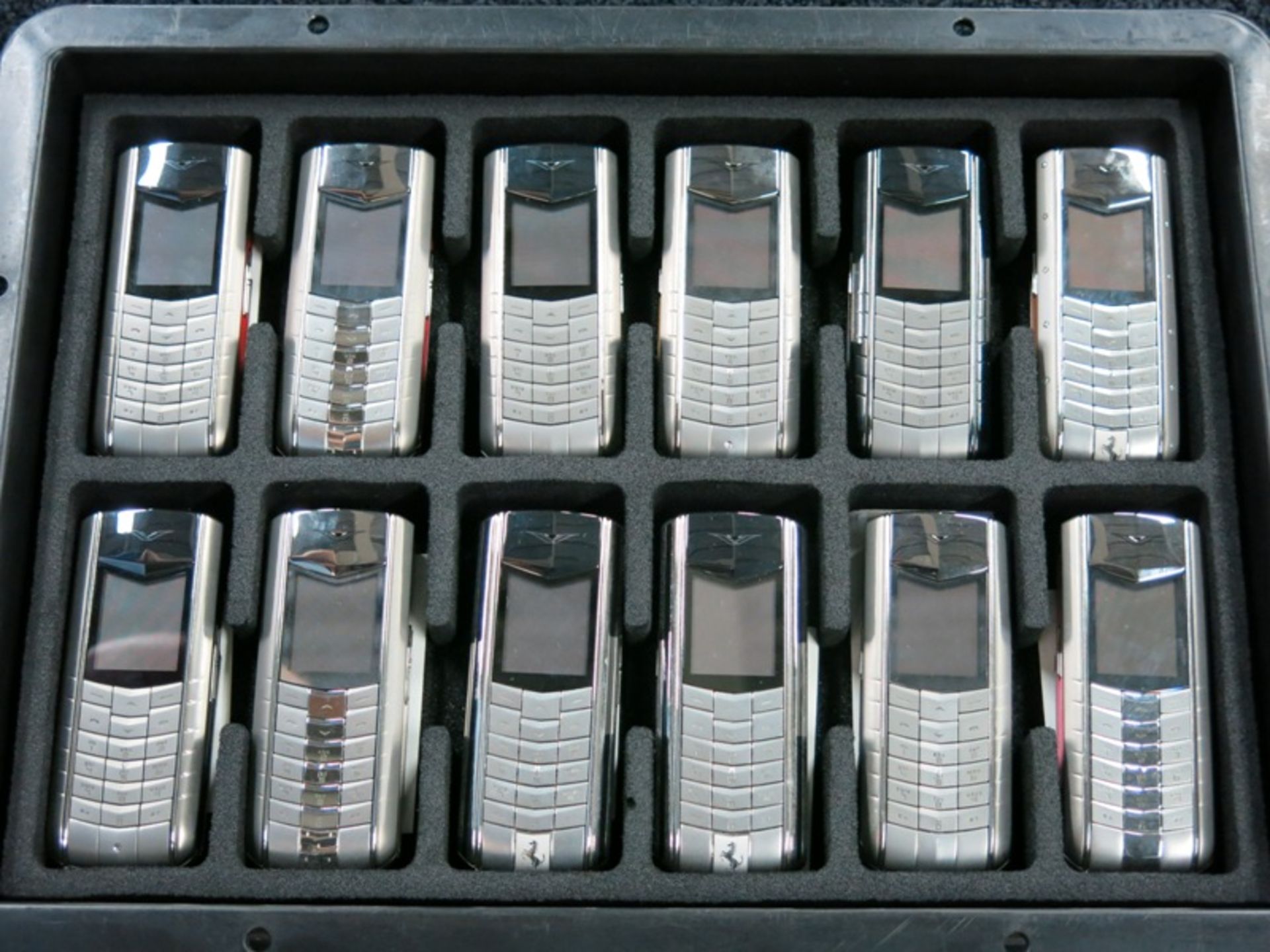 Archive Collection of 54 Vertu Ascent phones made of Titanium, Stainless Steel, Ceramic Pillow, - Image 4 of 5