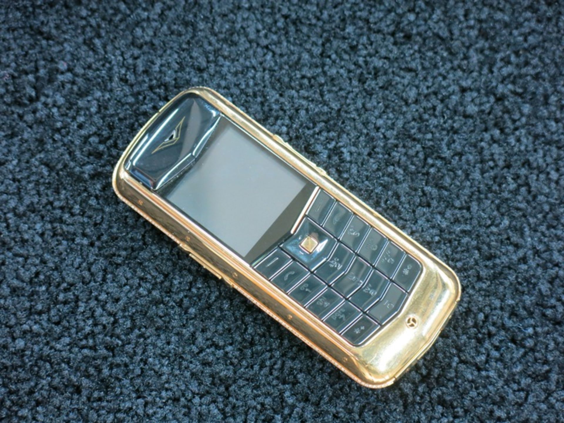 Vertu Constellation Classic Phone with 18kt Yellow Gold & Diamond Trim Bezel, Back Plate, Select Key - Image 5 of 6